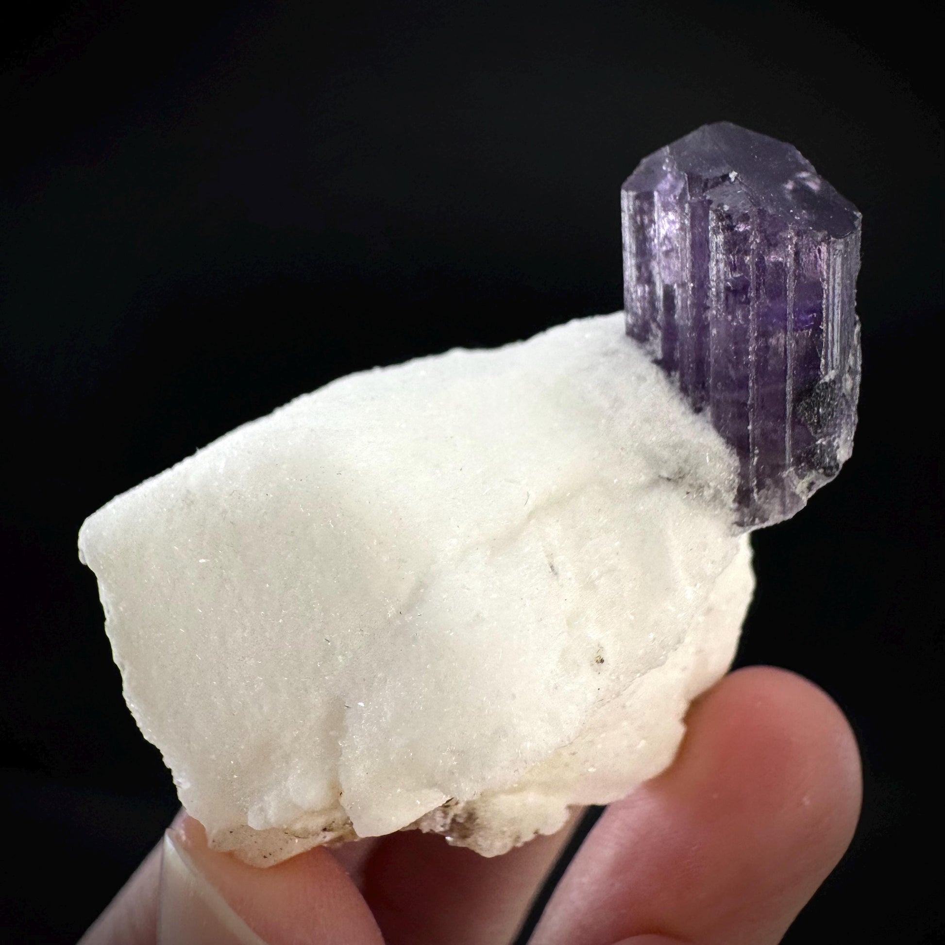 Scapolite on Matrix | Purple Crystal, Mineral Specimen from Afghanistan