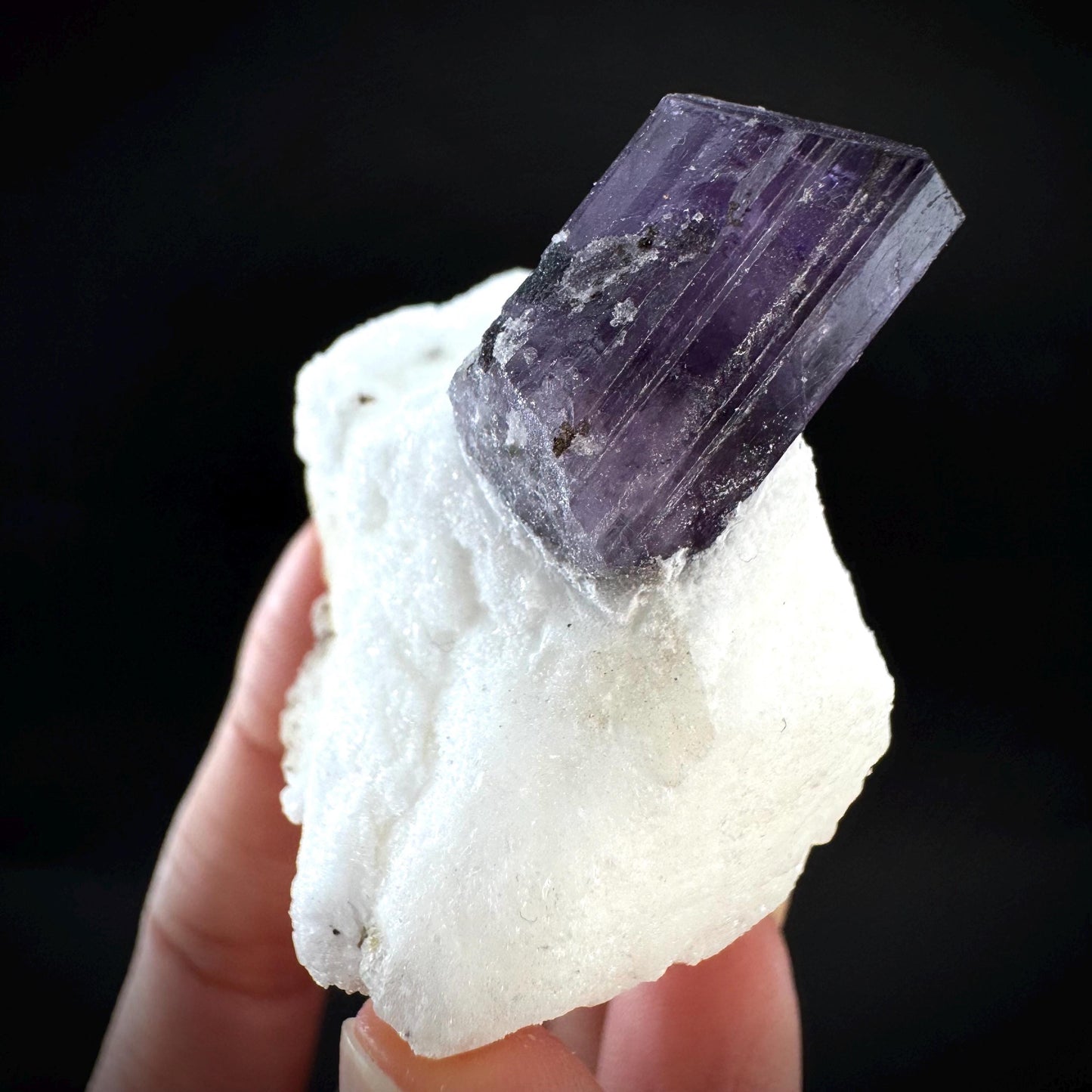 Scapolite on Matrix | Purple Crystal, Mineral Specimen from Afghanistan