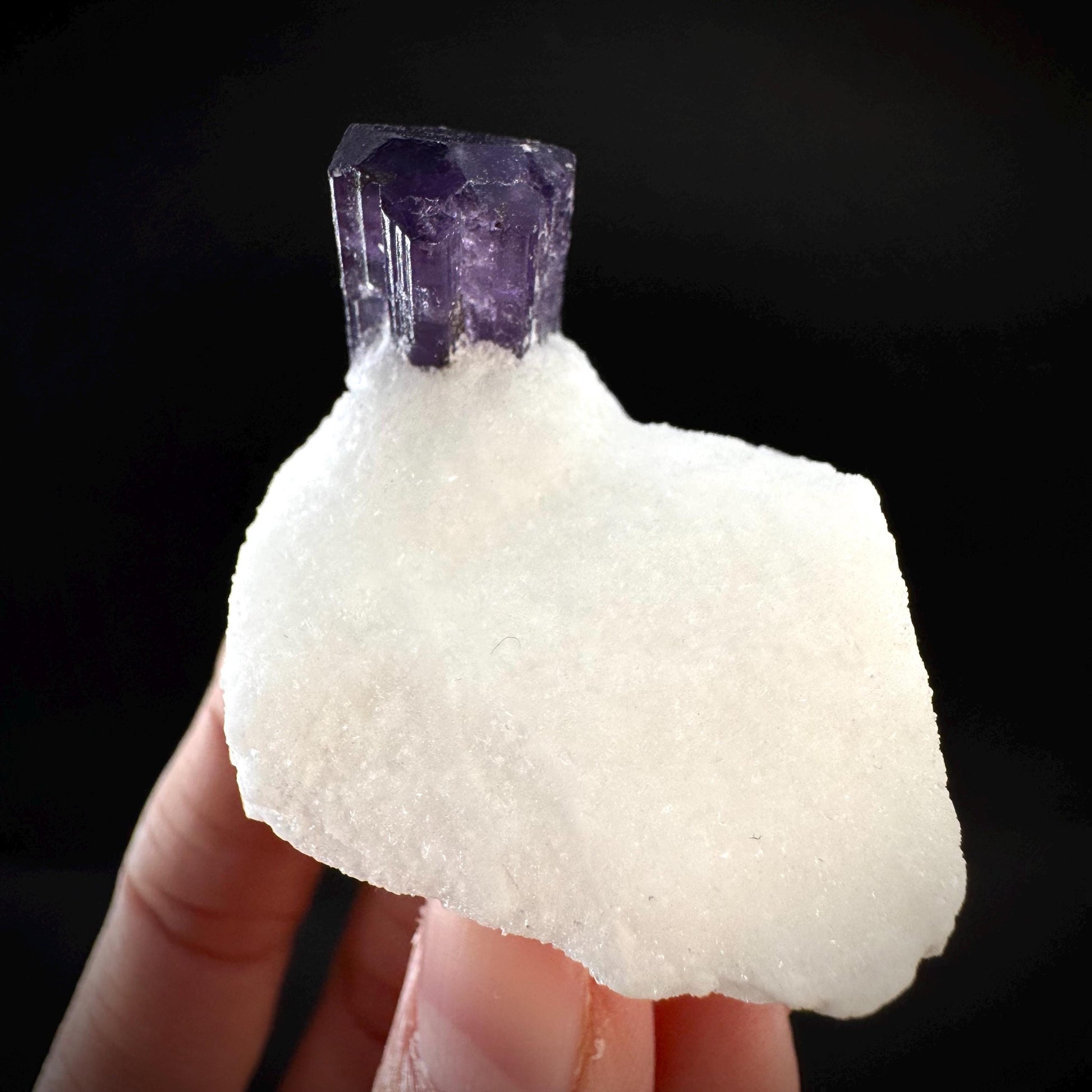 Scapolite on Matrix | Purple Crystal, Mineral Specimen from Afghanistan