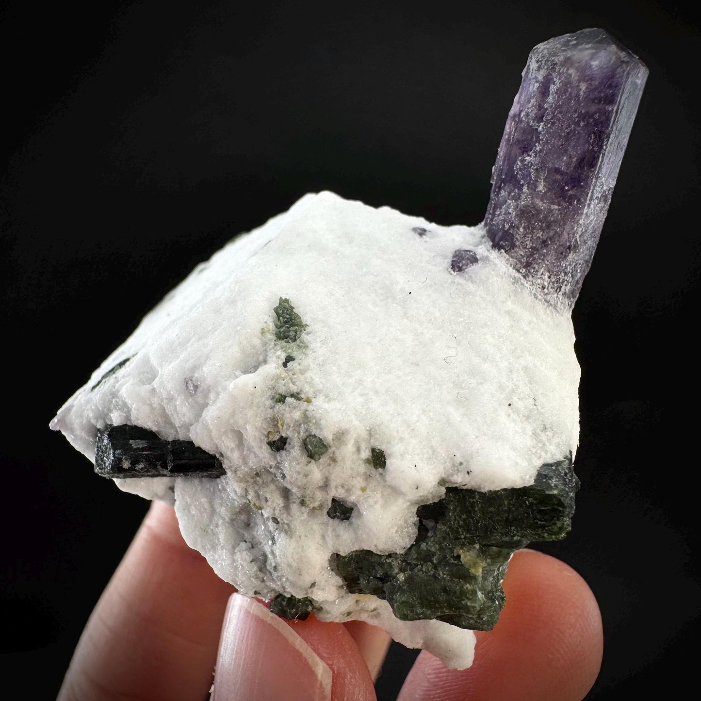 Scapolite on Matrix | Purple Crystal, Mineral Specimen from Afghanistan