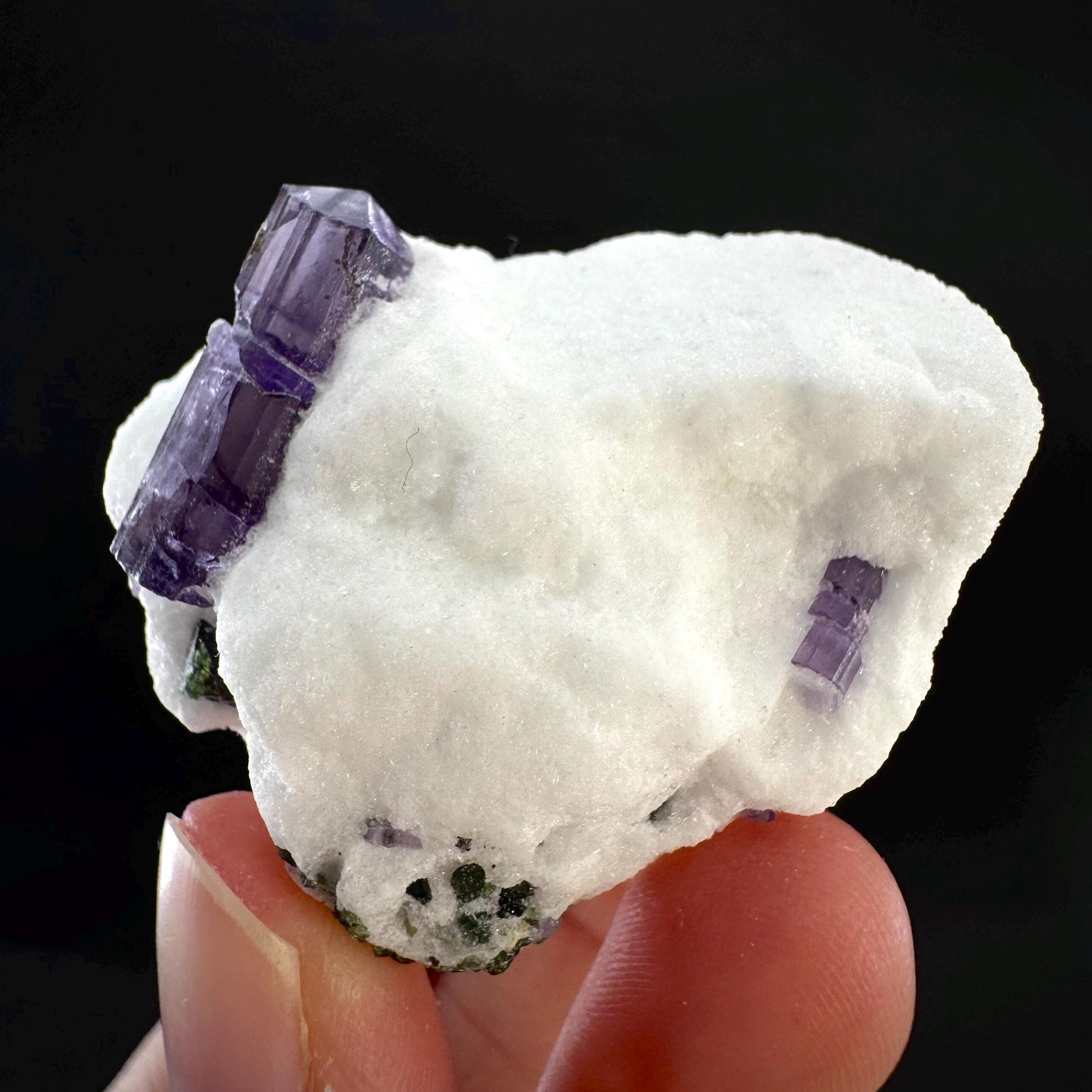 Scapolite on Matrix | Purple Crystal, Mineral Specimen from Afghanistan