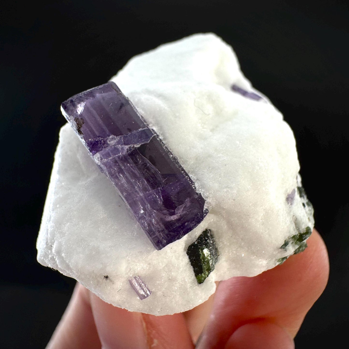 Scapolite on Matrix | Purple Crystal, Mineral Specimen from Afghanistan