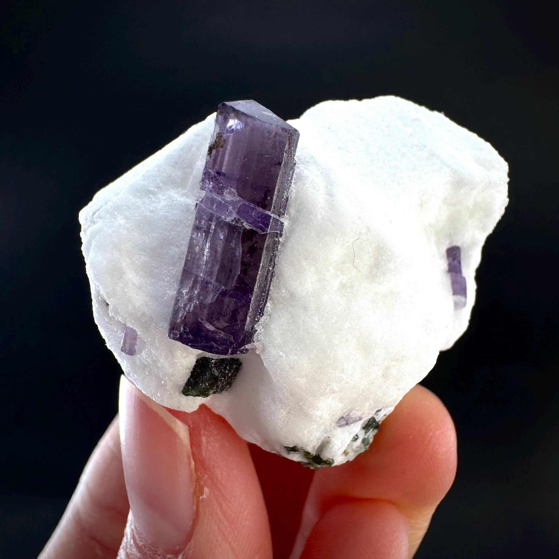 Scapolite on Matrix | Purple Crystal, Mineral Specimen from Afghanistan