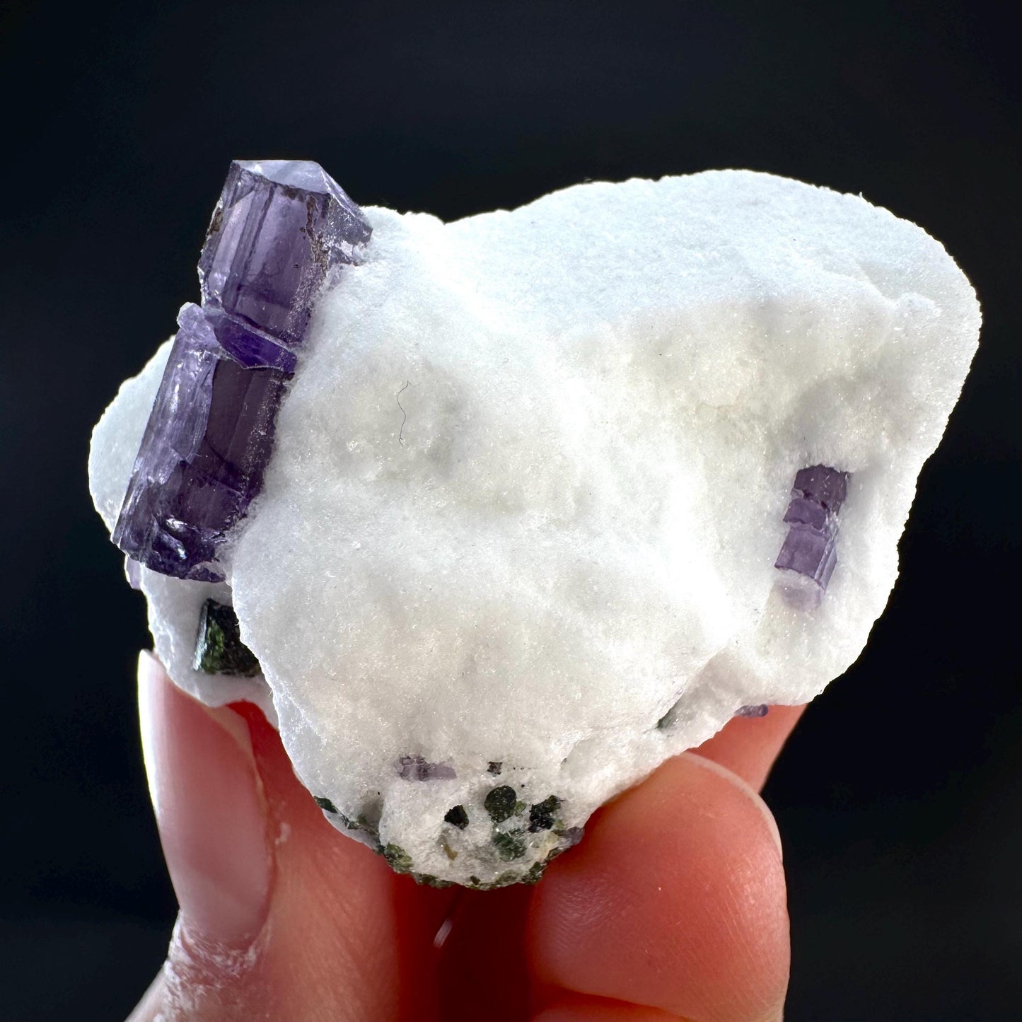 Scapolite on Matrix | Purple Crystal, Mineral Specimen from Afghanistan