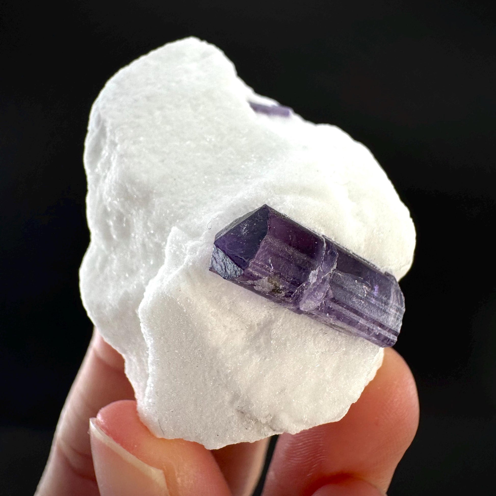 Scapolite on Matrix | Purple Crystal, Mineral Specimen from Afghanistan