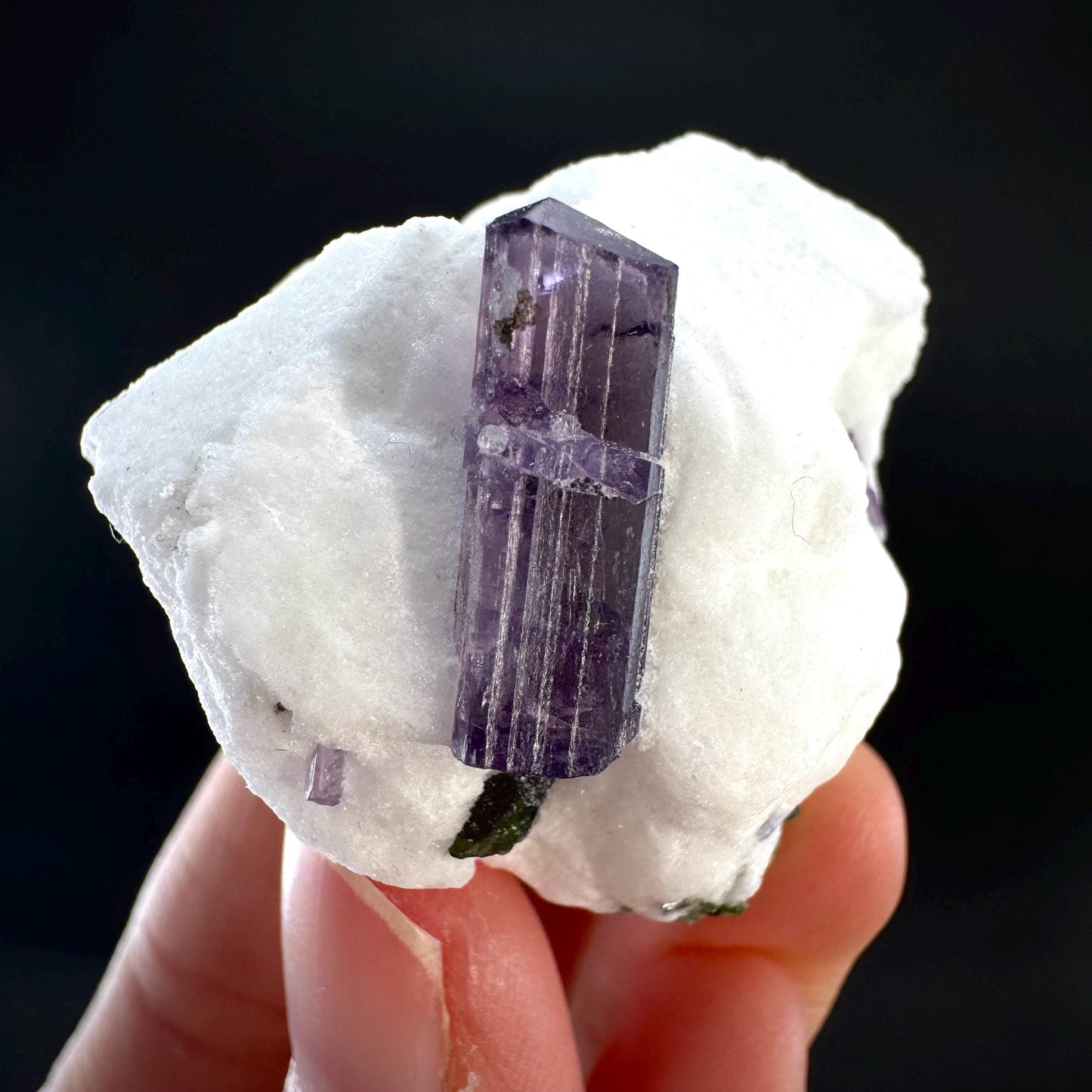 Scapolite on Matrix | Purple Crystal, Mineral Specimen from Afghanistan
