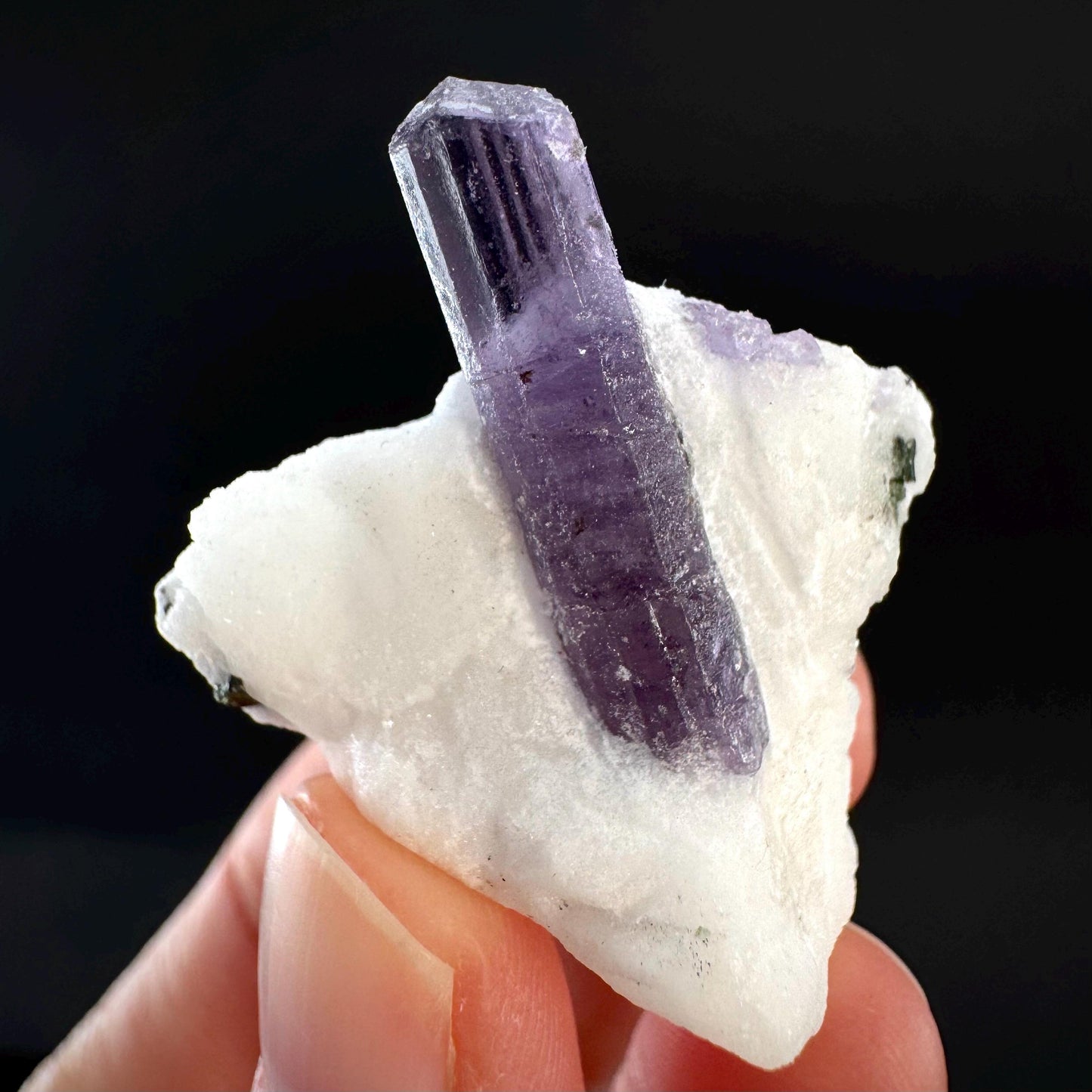Scapolite on Matrix | Purple Crystal, Mineral Specimen from Afghanistan