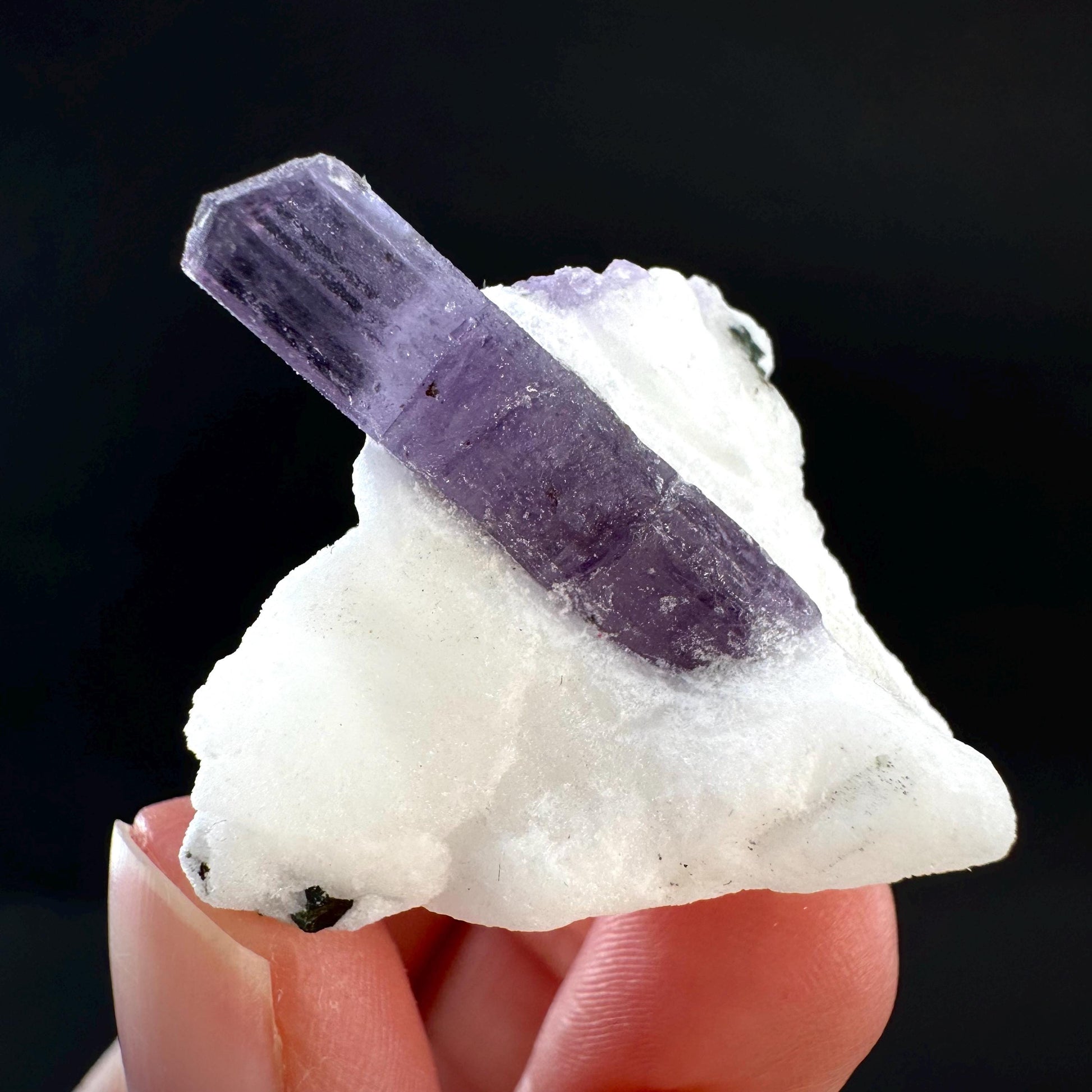 Scapolite on Matrix | Purple Crystal, Mineral Specimen from Afghanistan