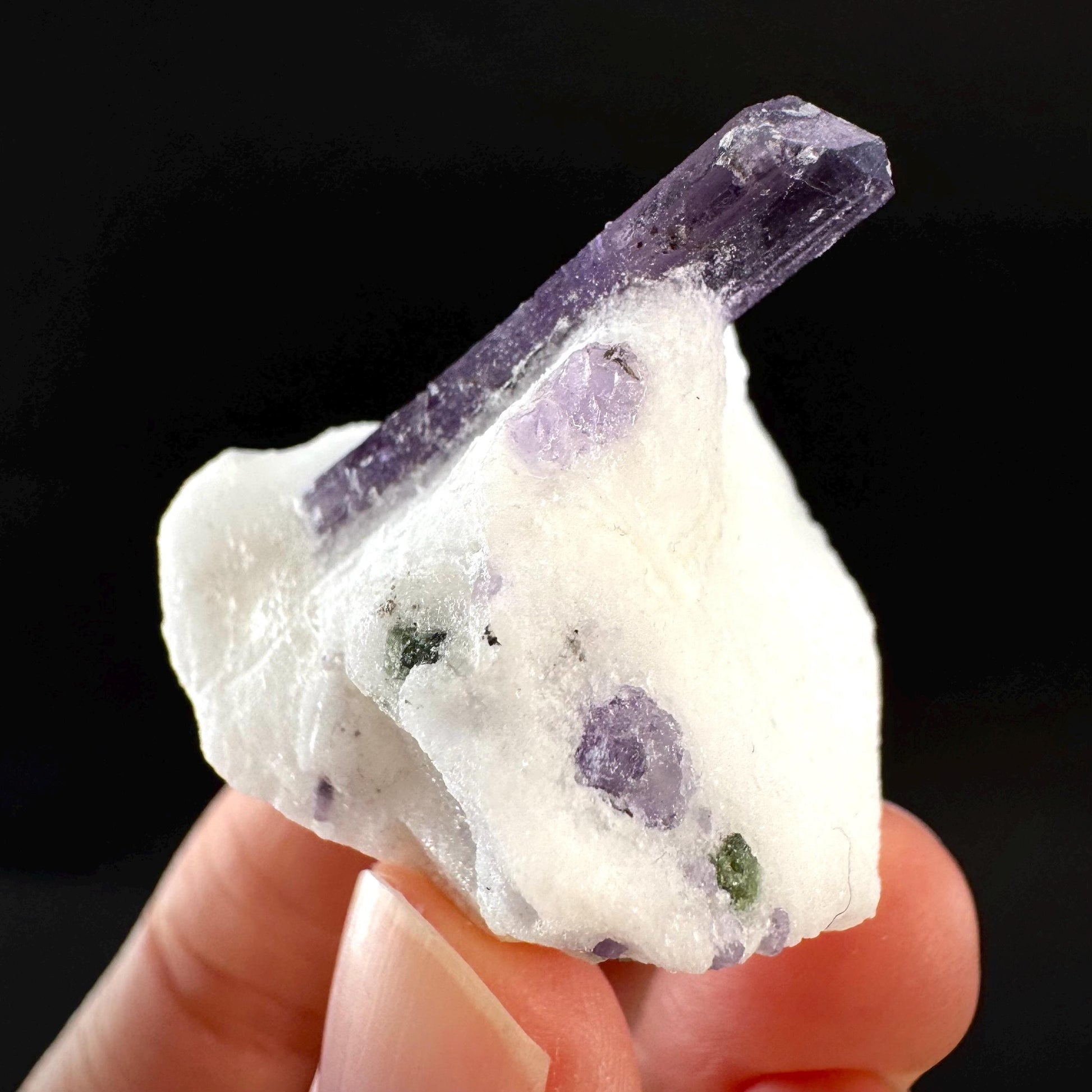 Scapolite on Matrix | Purple Crystal, Mineral Specimen from Afghanistan