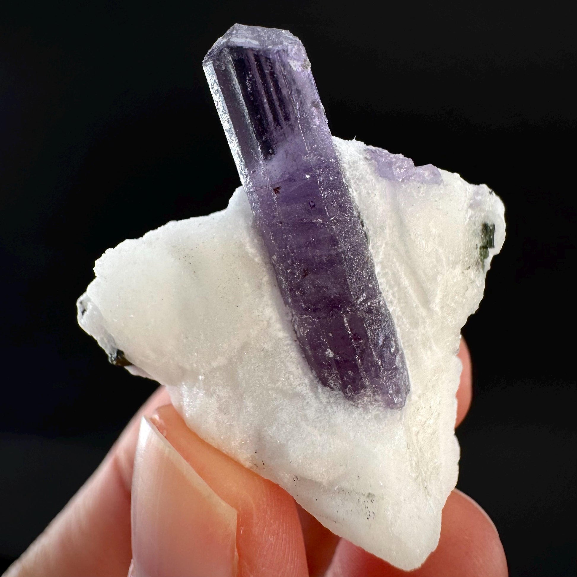 Scapolite on Matrix | Purple Crystal, Mineral Specimen from Afghanistan