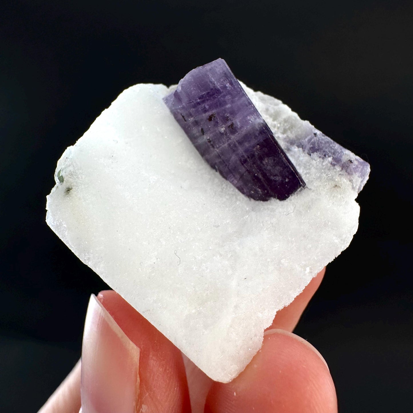 Scapolite on Matrix | Purple Crystal, Mineral Specimen from Afghanistan