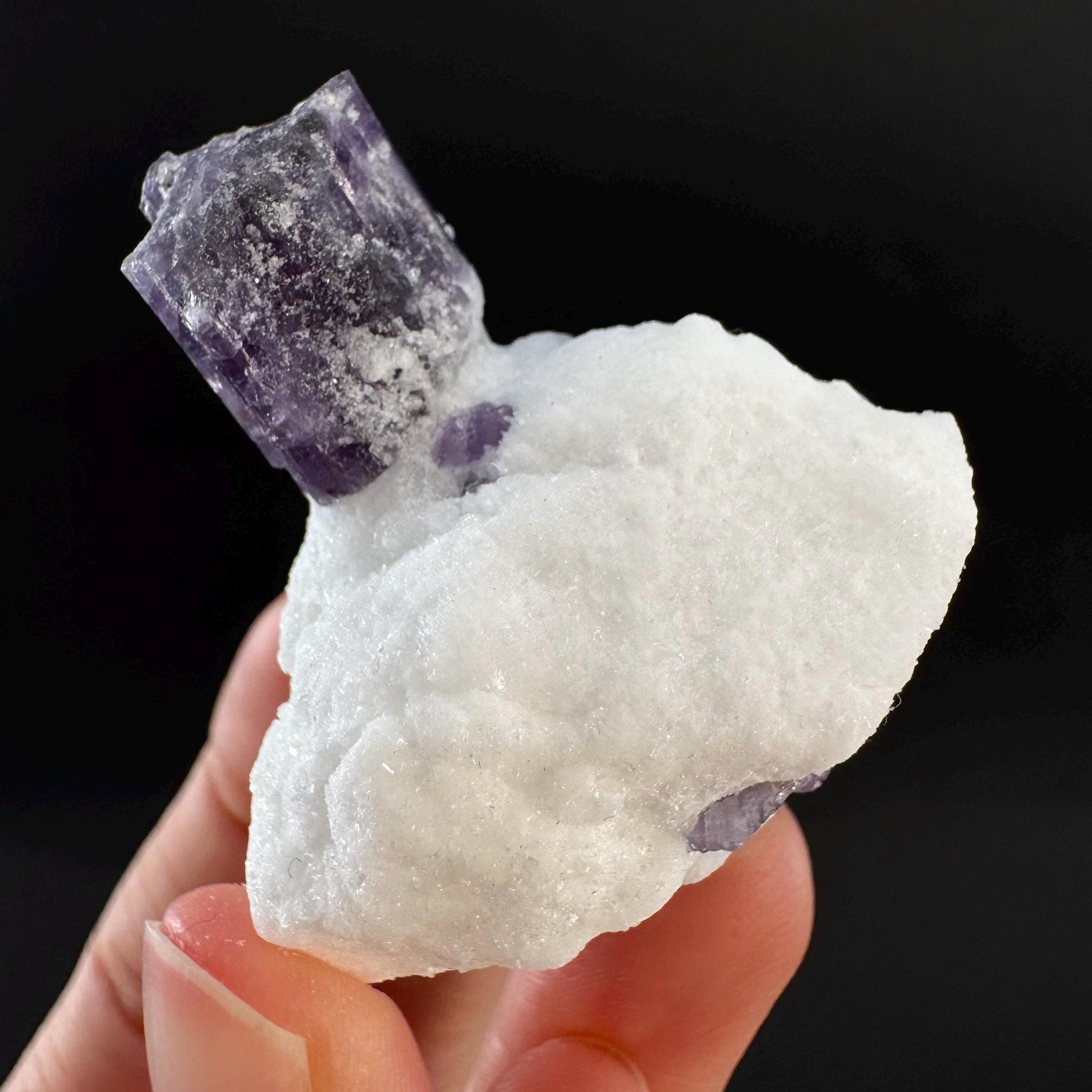 Scapolite on Matrix | Purple Crystal, Mineral Specimen from Afghanistan