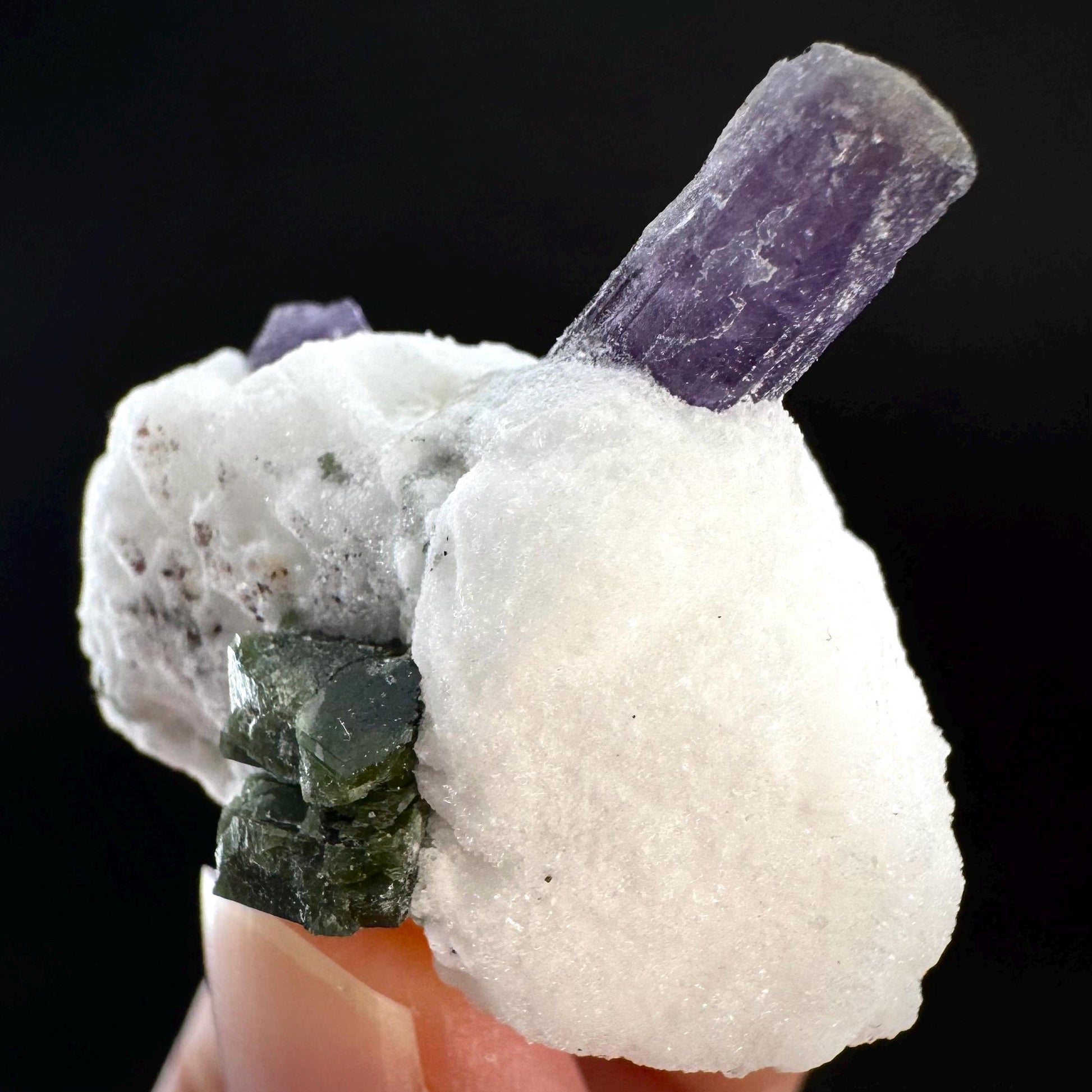 Scapolite on Matrix | Purple Crystal, Mineral Specimen from Afghanistan