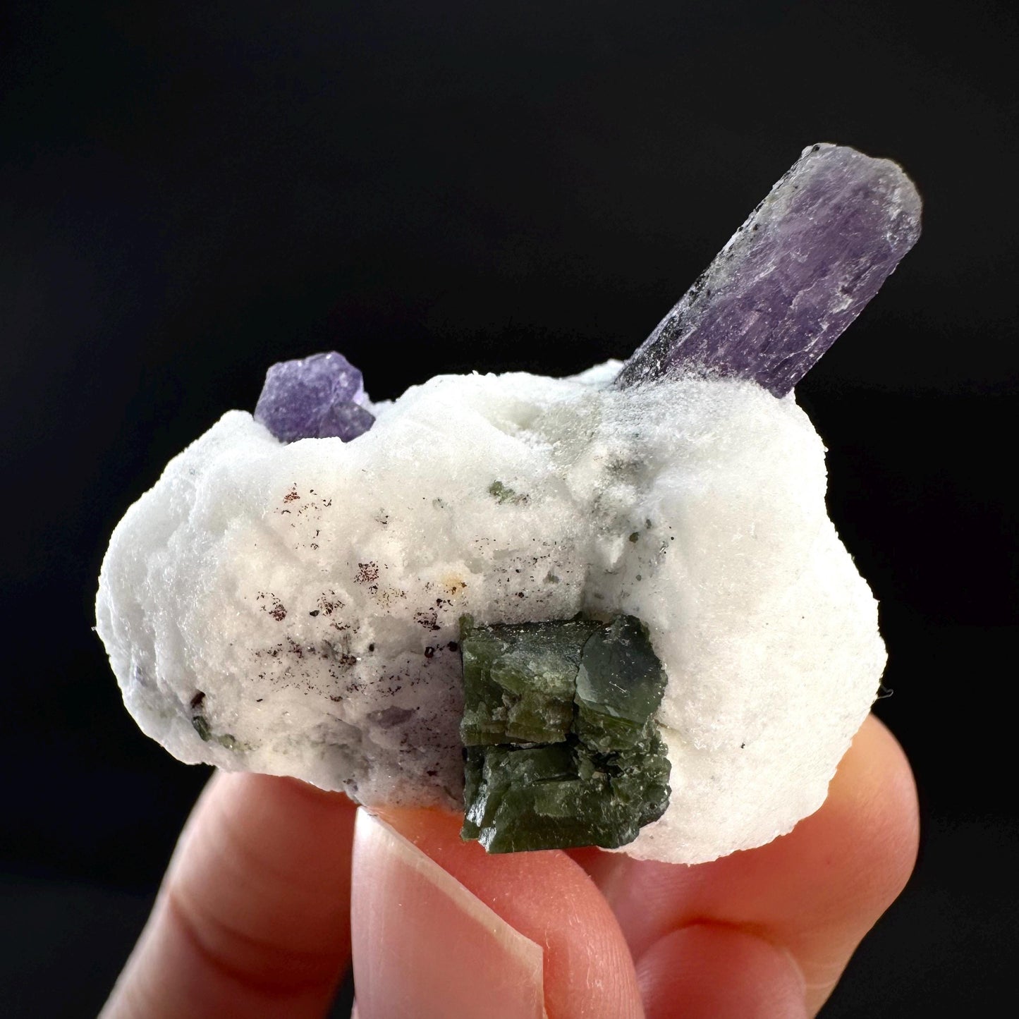 Scapolite on Matrix | Purple Crystal, Mineral Specimen from Afghanistan