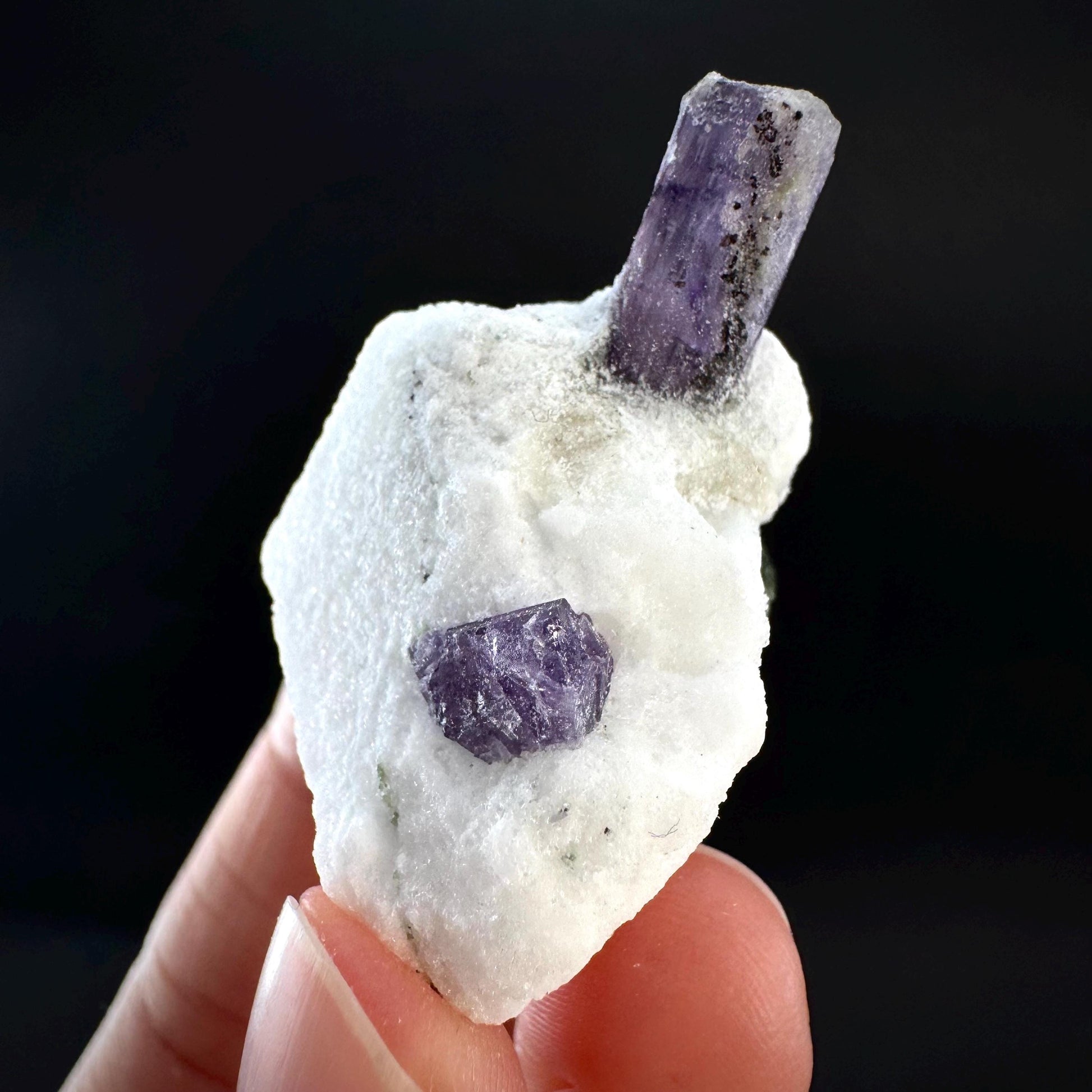 Scapolite on Matrix | Purple Crystal, Mineral Specimen from Afghanistan