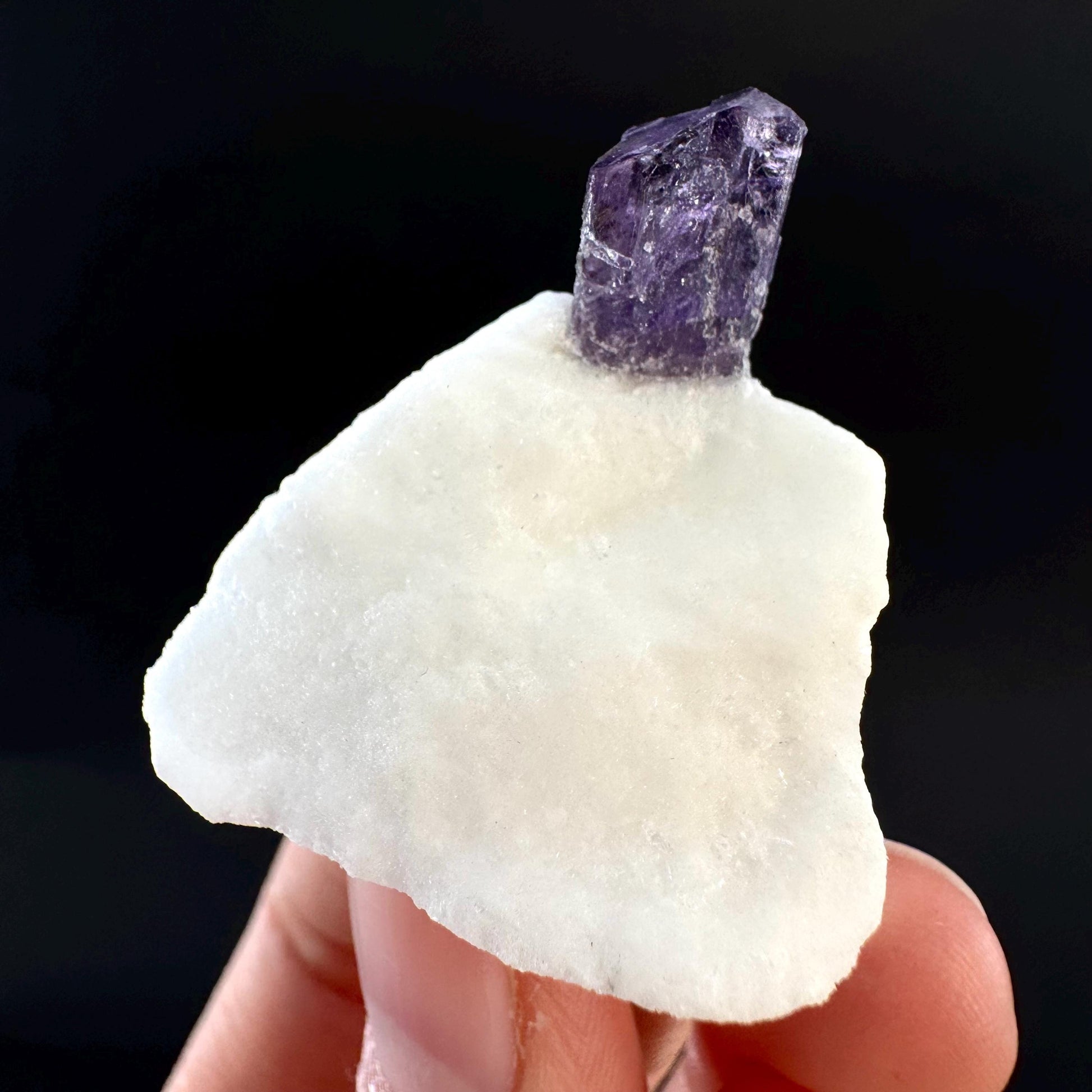 Scapolite on Matrix | Purple Crystal, Mineral Specimen from Afghanistan