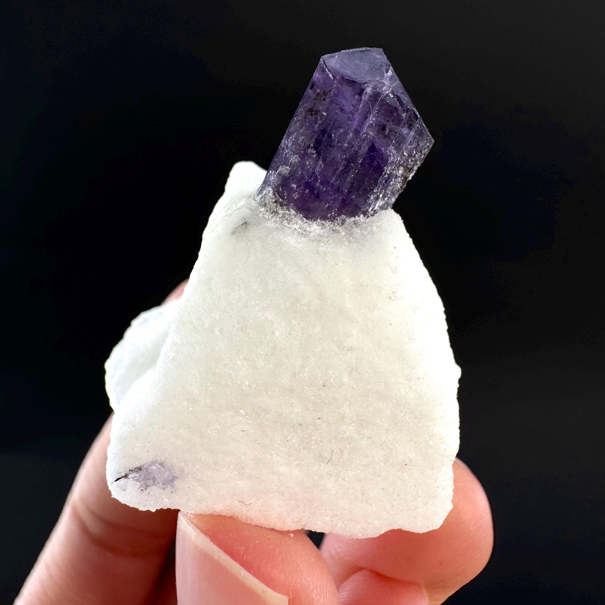 Scapolite on Matrix | Purple Crystal, Mineral Specimen from Afghanistan