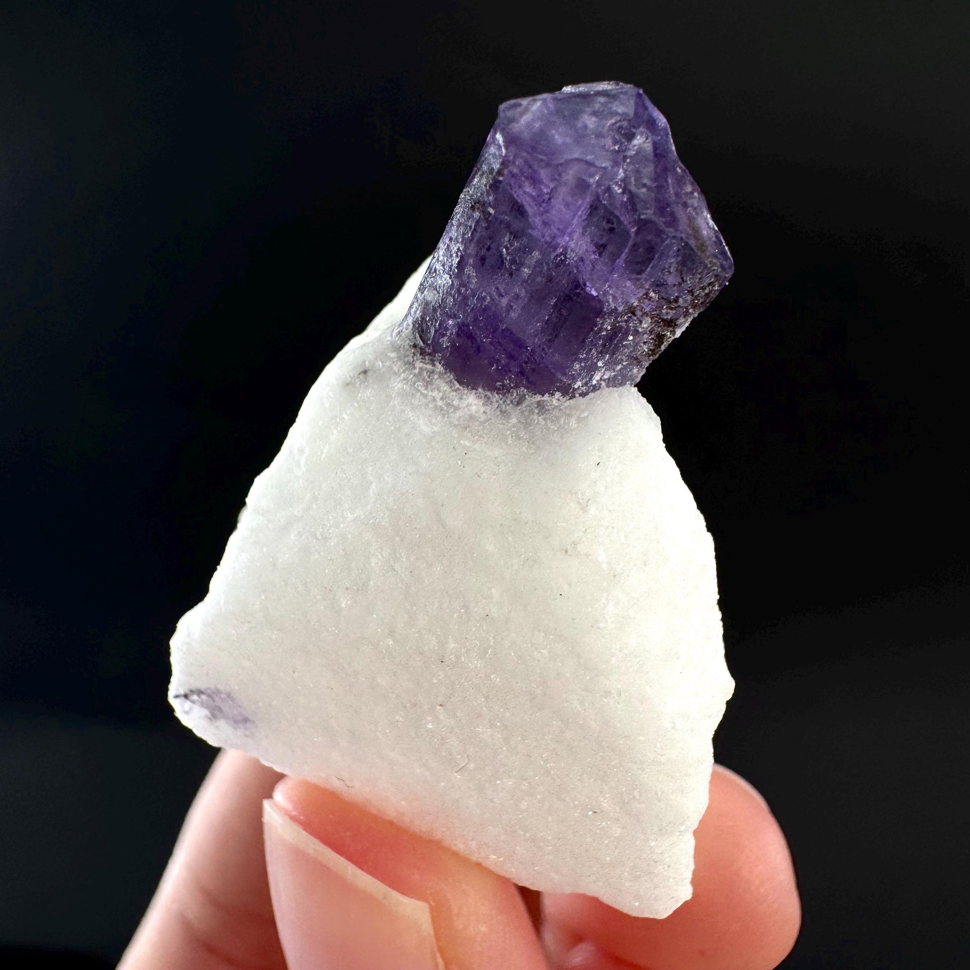 Scapolite on Matrix | Purple Crystal, Mineral Specimen from Afghanistan