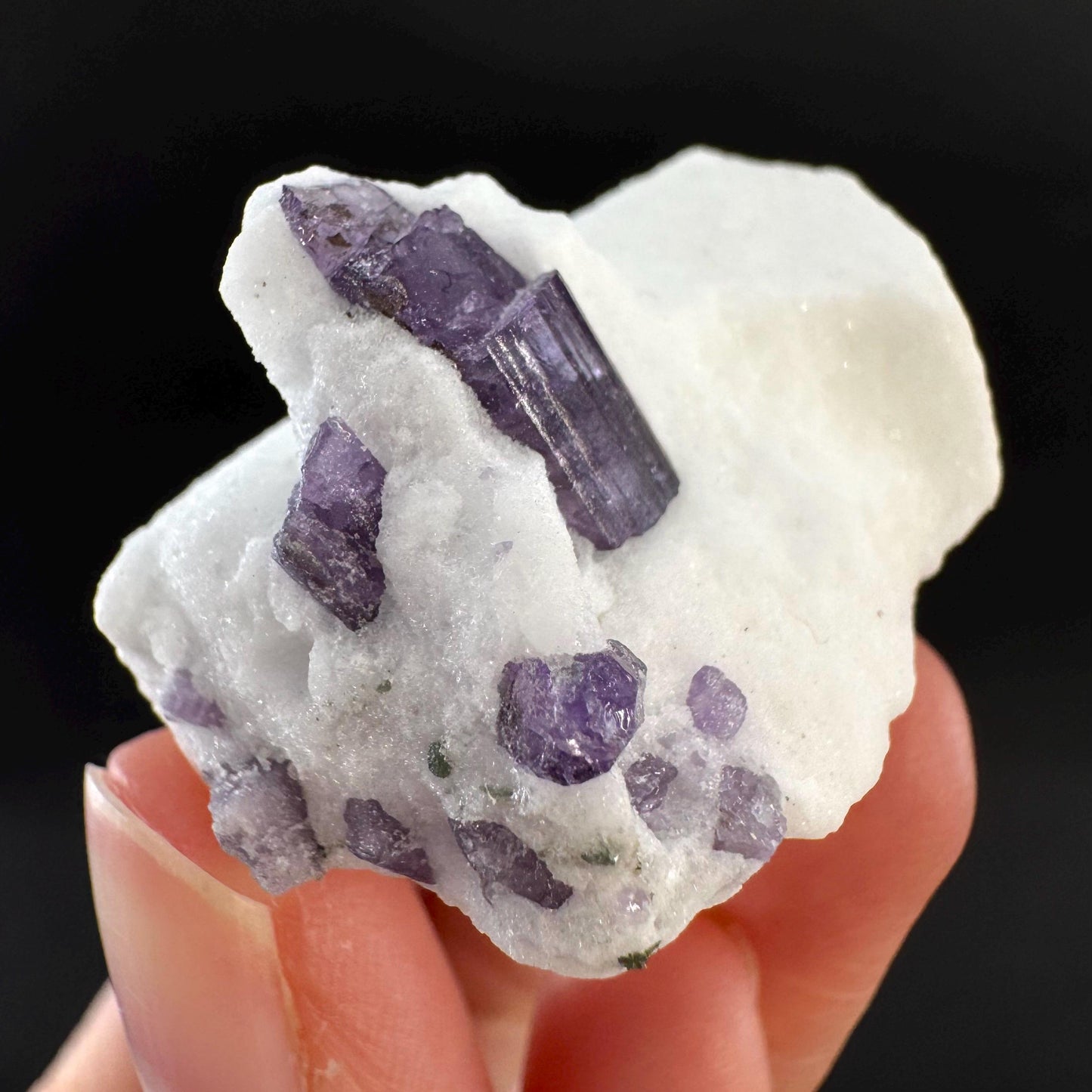 Scapolite on Matrix | Purple Crystal, Mineral Specimen from Afghanistan