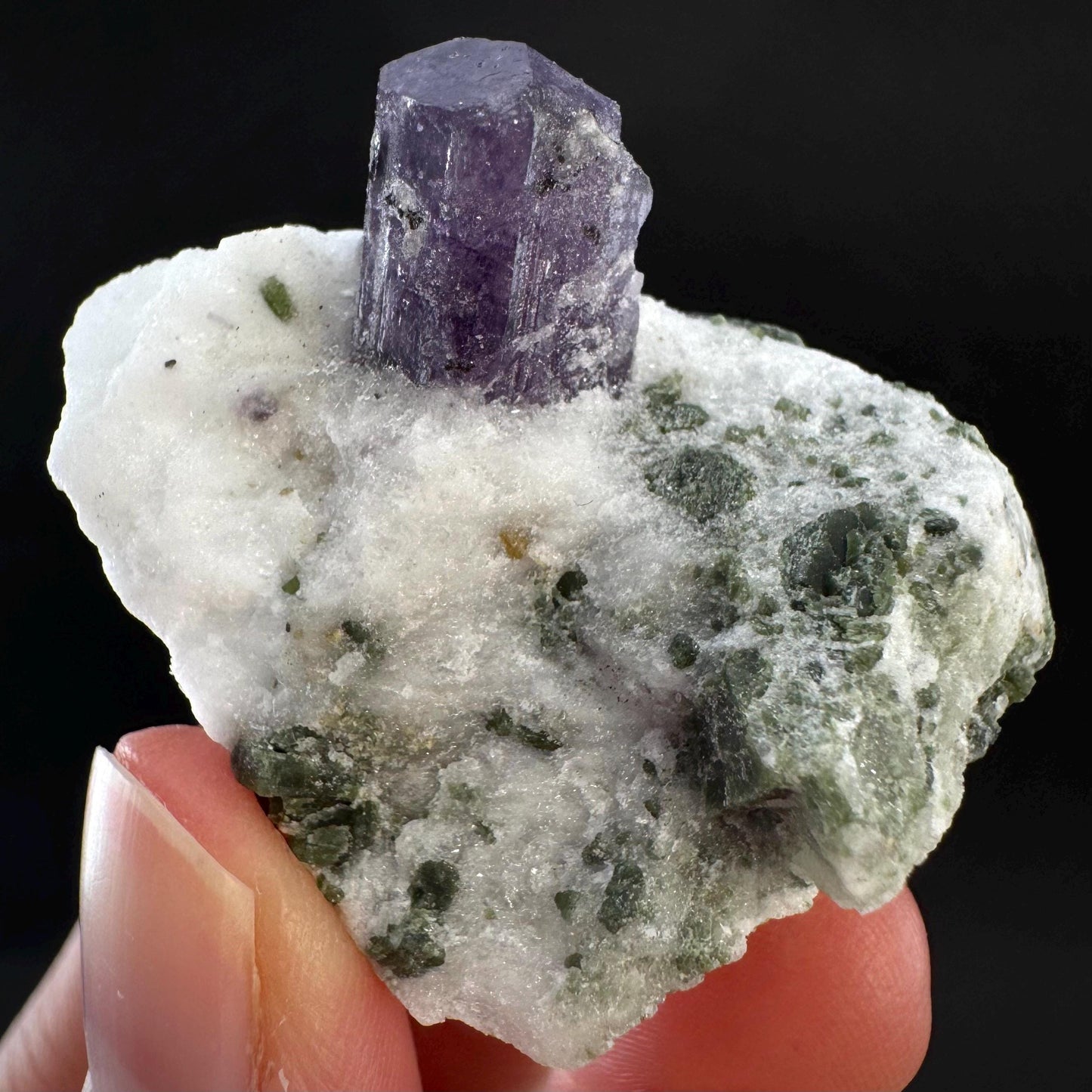 Scapolite on Matrix | Purple Crystal, Mineral Specimen from Afghanistan