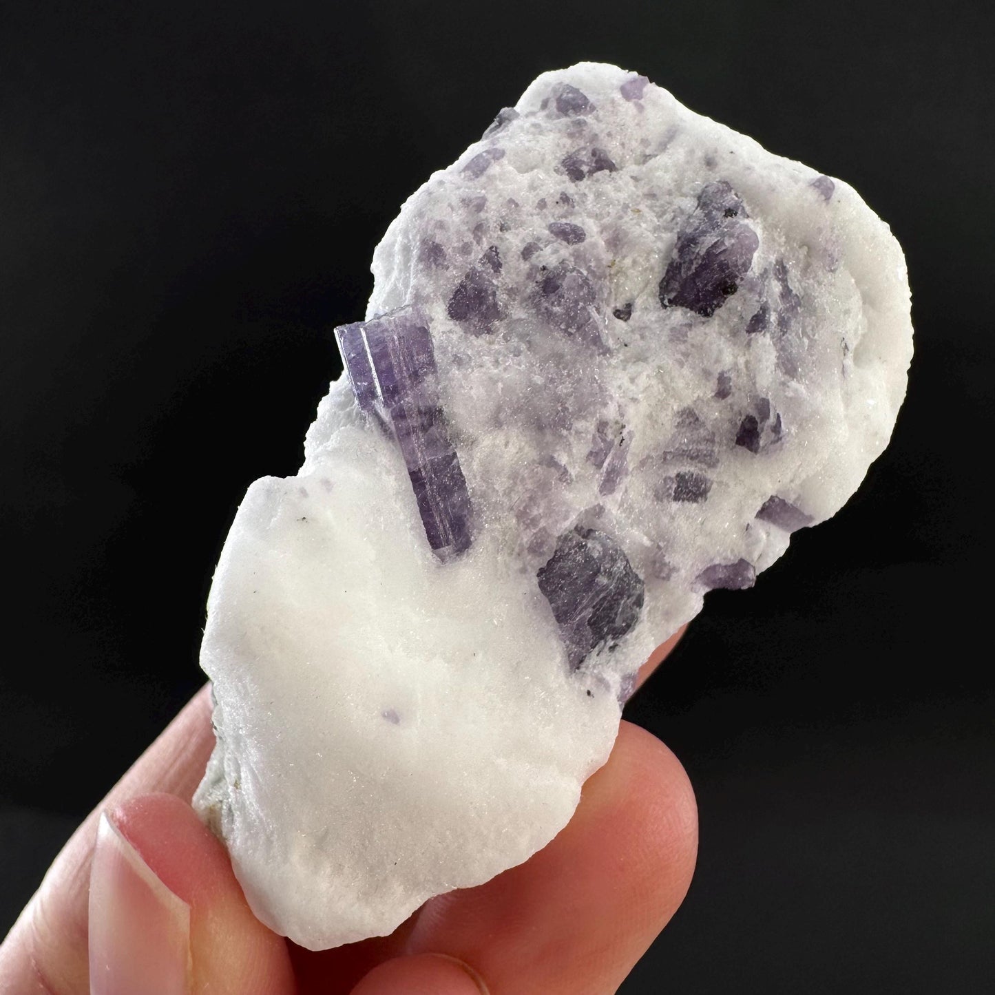 Scapolite on Matrix | Purple Crystal, Mineral Specimen from Afghanistan