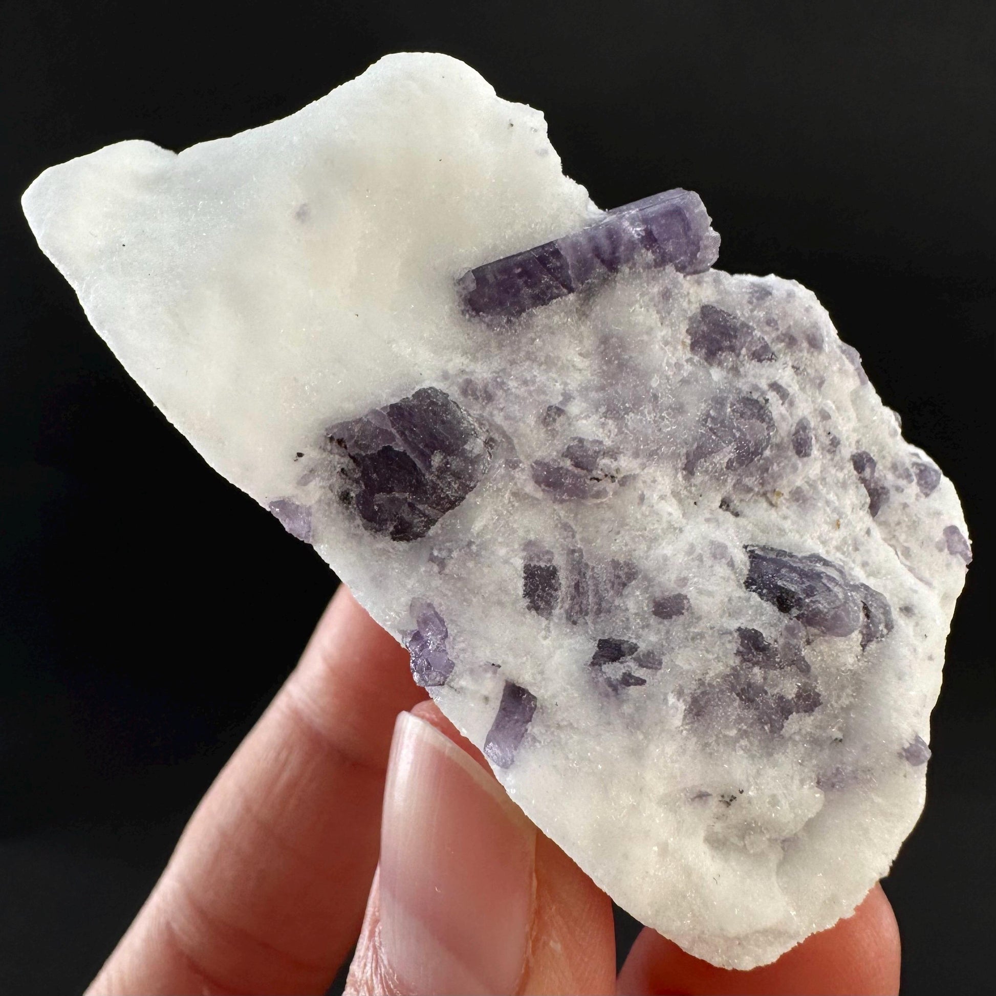 Scapolite on Matrix | Purple Crystal, Mineral Specimen from Afghanistan