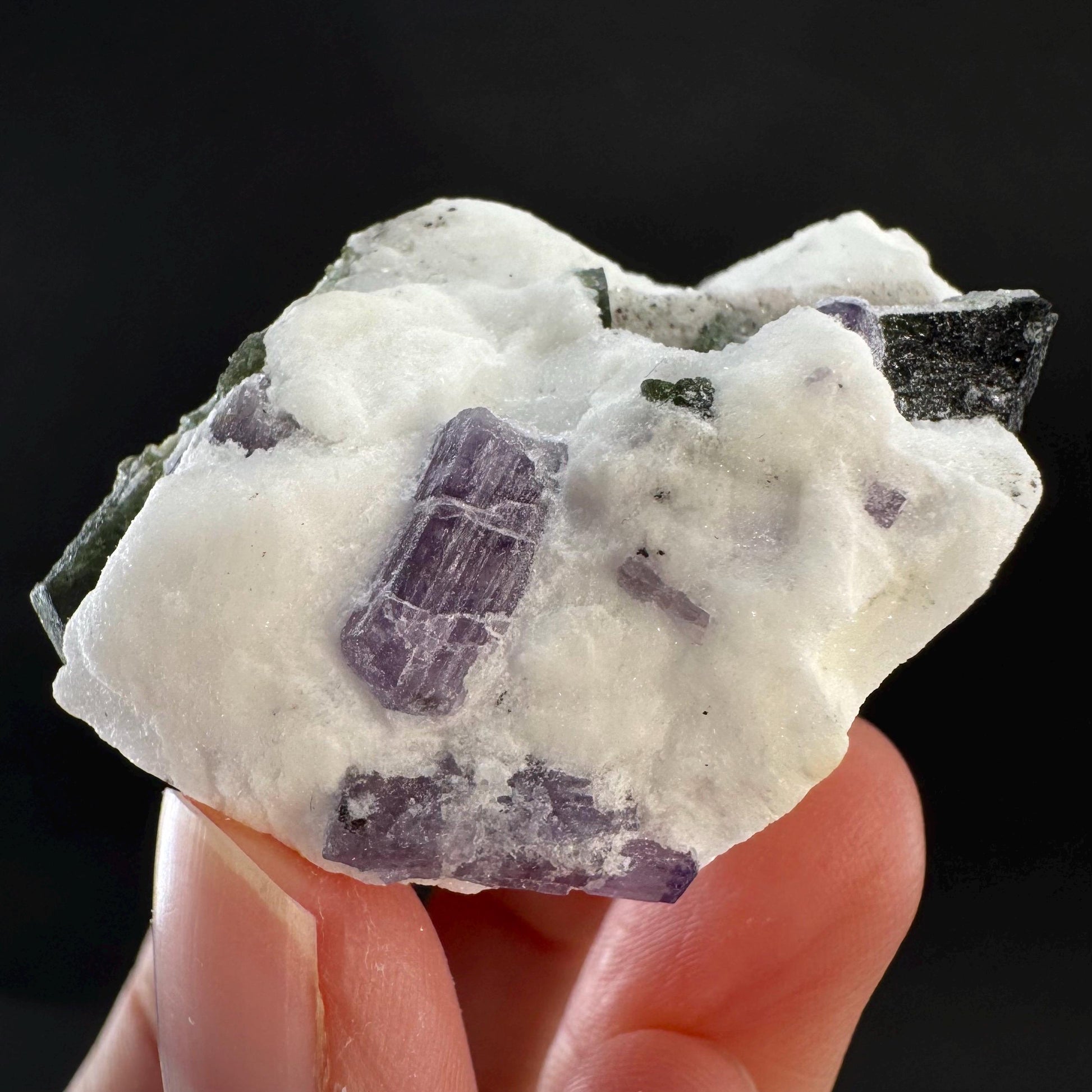 Scapolite on Matrix | Purple Crystal, Mineral Specimen from Afghanistan
