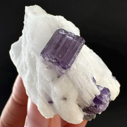 Scapolite on Matrix | Purple Crystal, Mineral Specimen from Afghanistan
