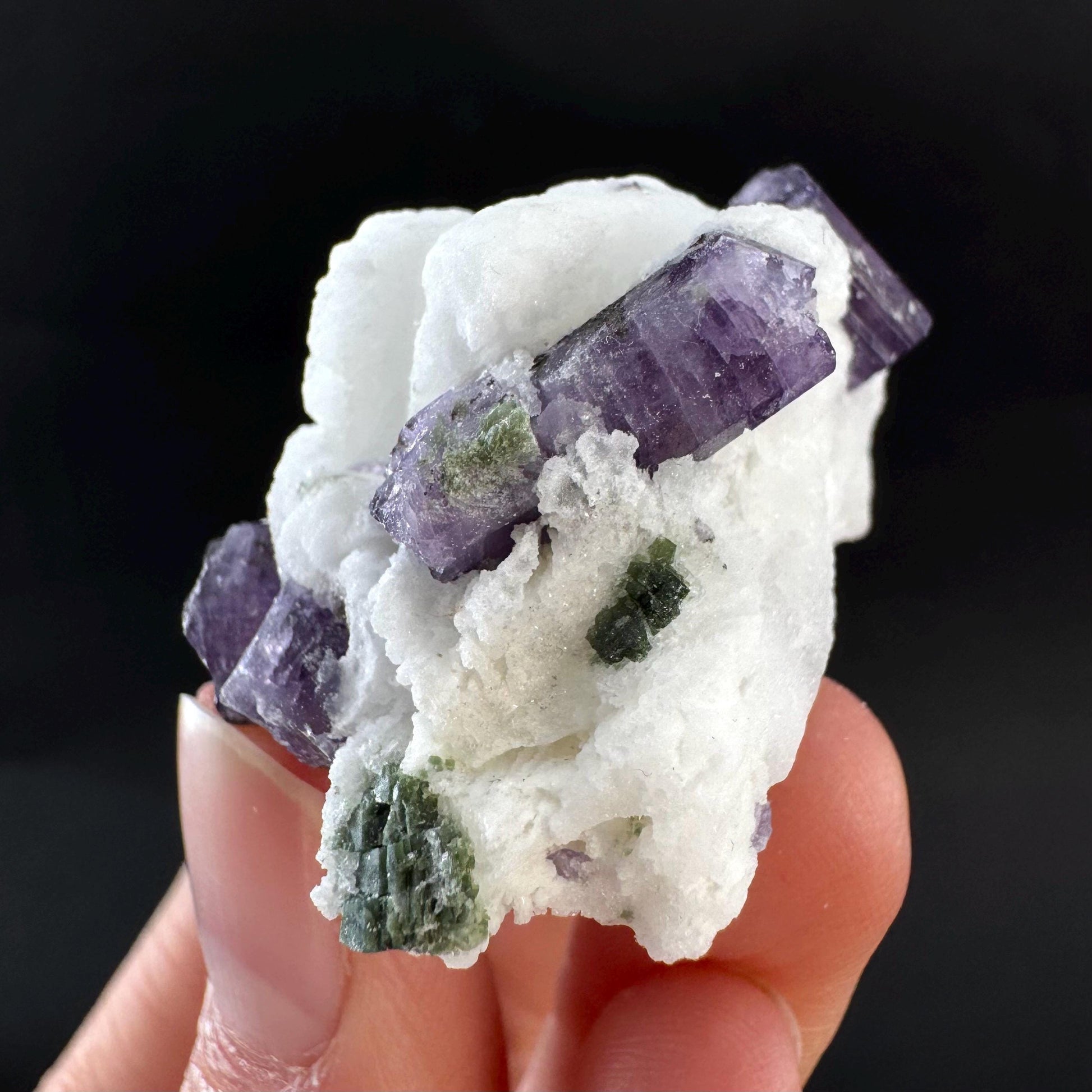 Scapolite on Matrix | Purple Crystal, Mineral Specimen from Afghanistan