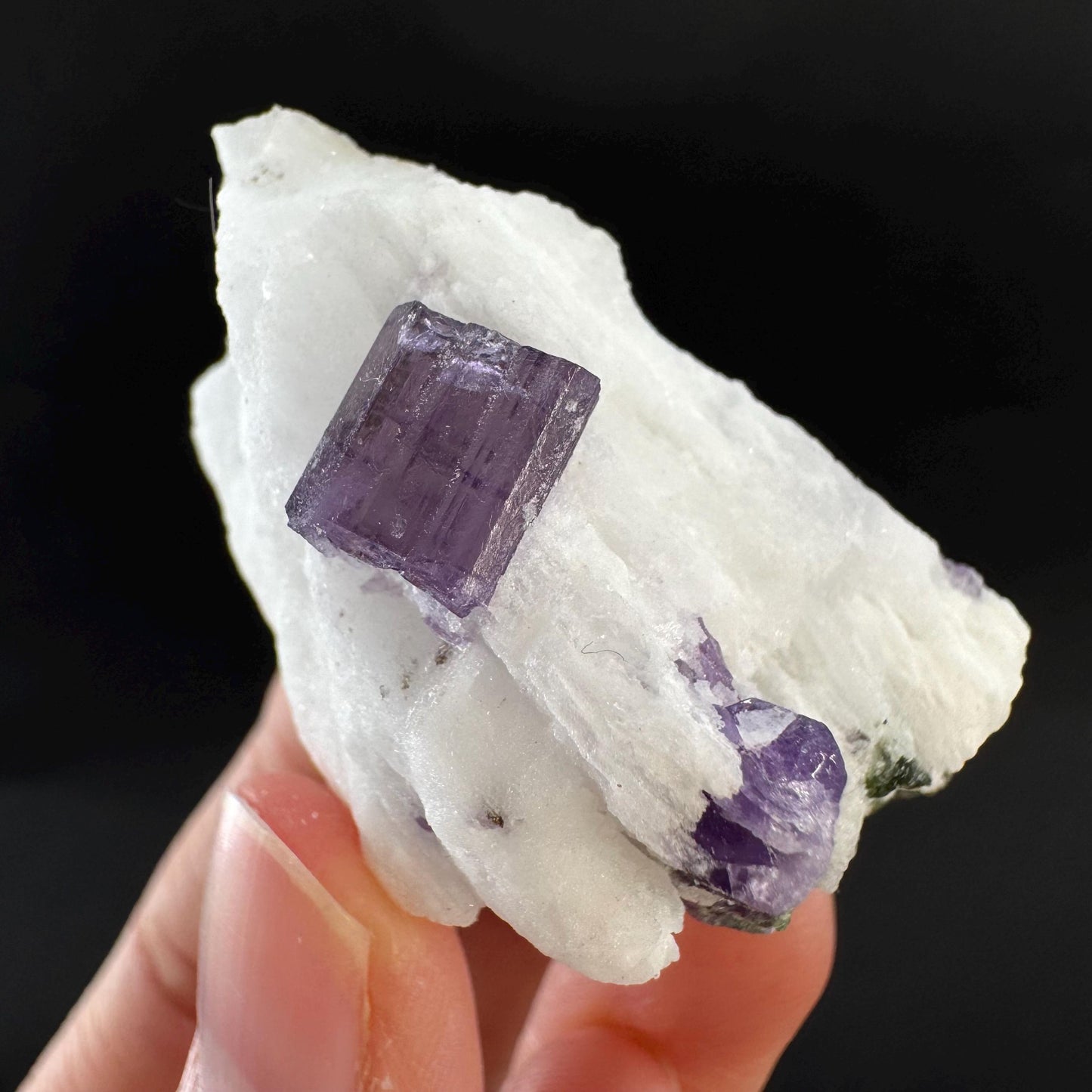 Scapolite on Matrix | Purple Crystal, Mineral Specimen from Afghanistan