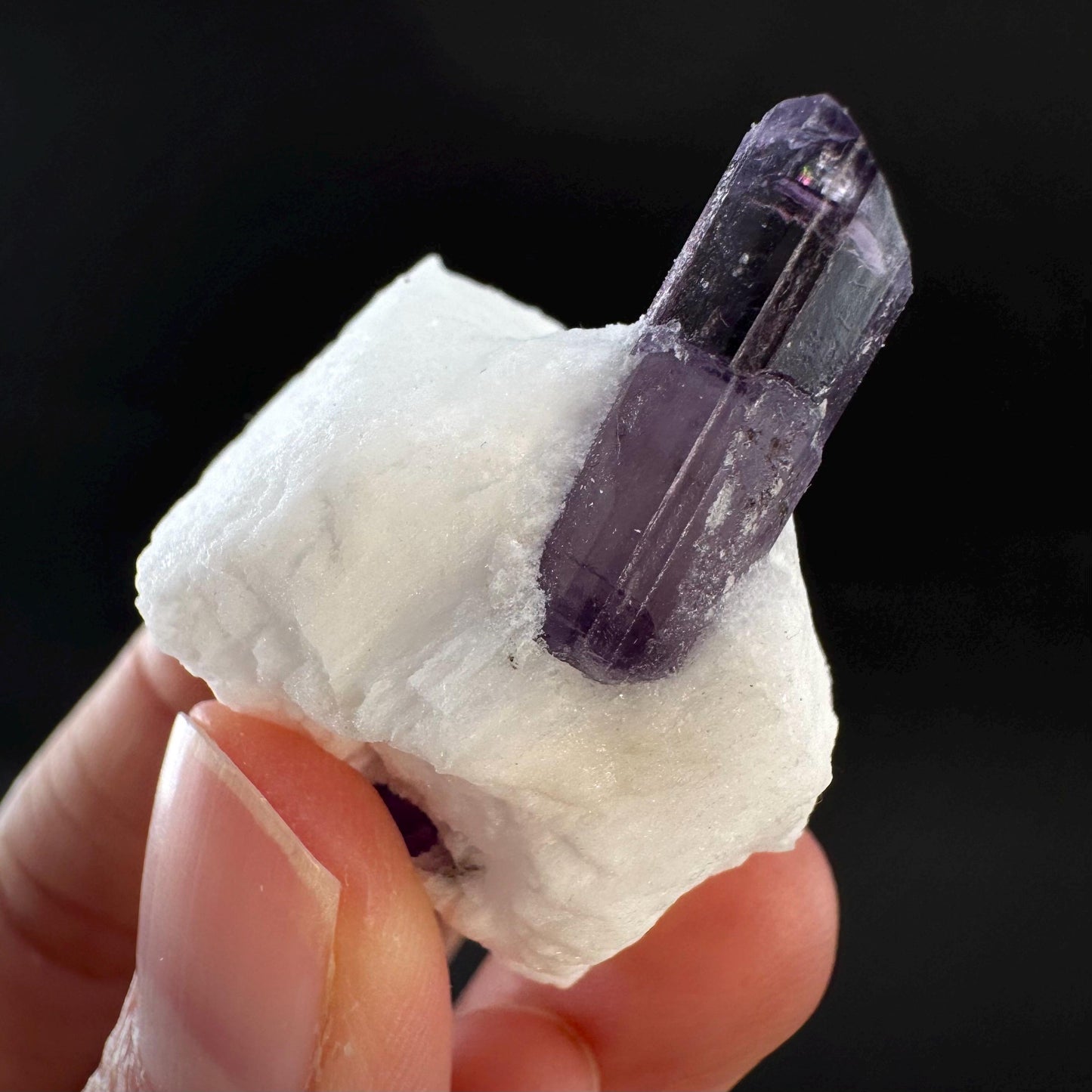 Scapolite on Matrix | Purple Crystal, Mineral Specimen from Afghanistan