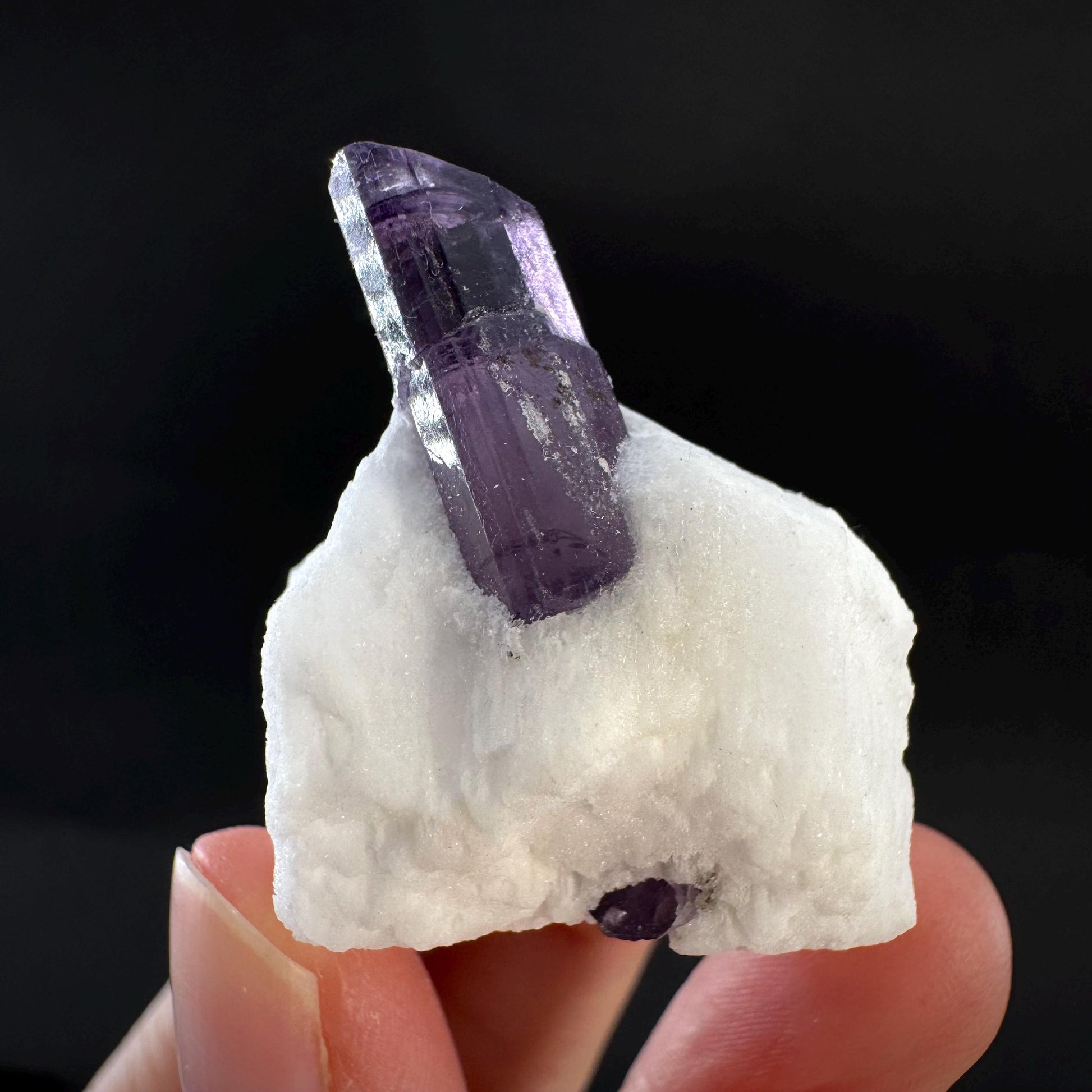 Scapolite on Matrix | Purple Crystal, Mineral Specimen from Afghanistan