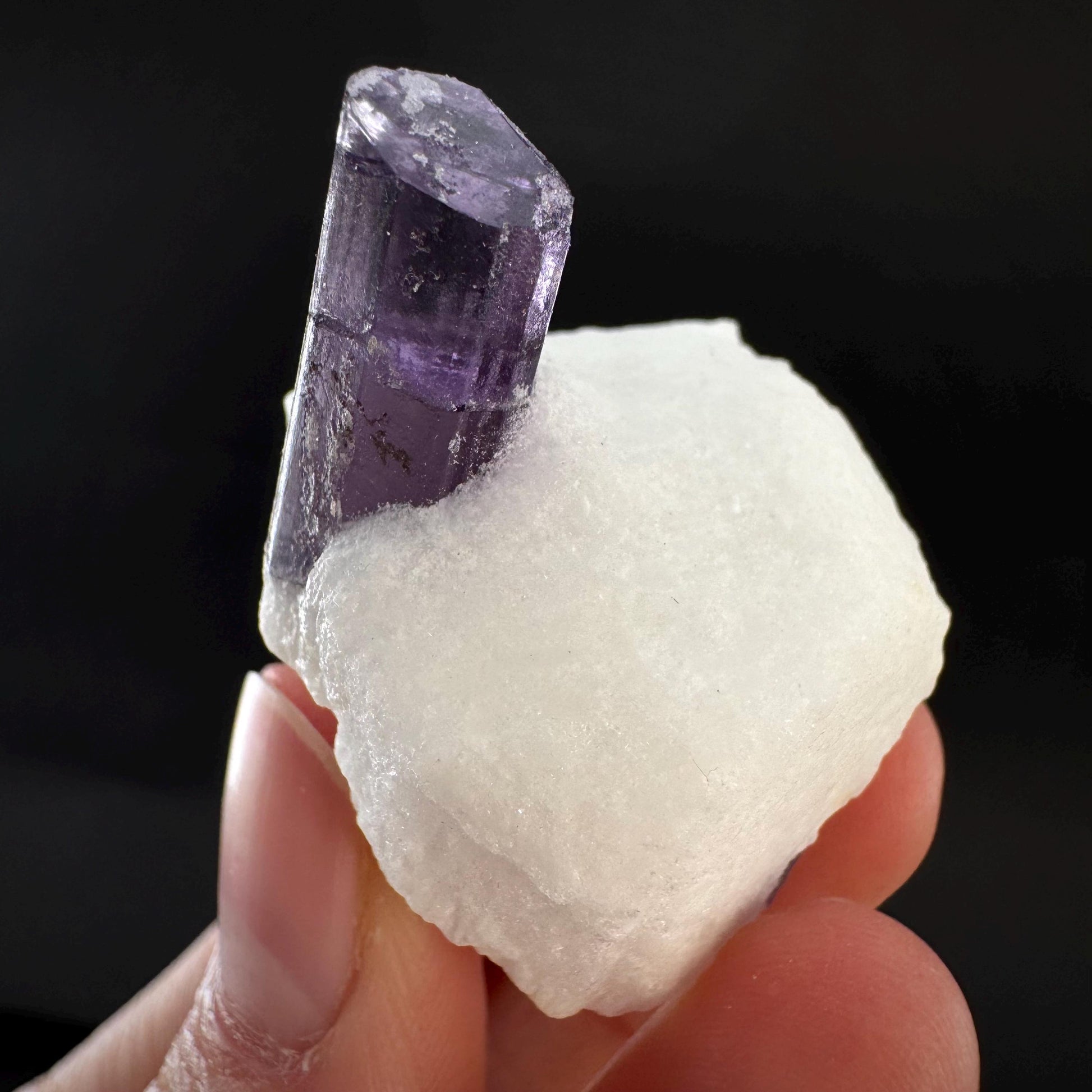 Scapolite on Matrix | Purple Crystal, Mineral Specimen from Afghanistan