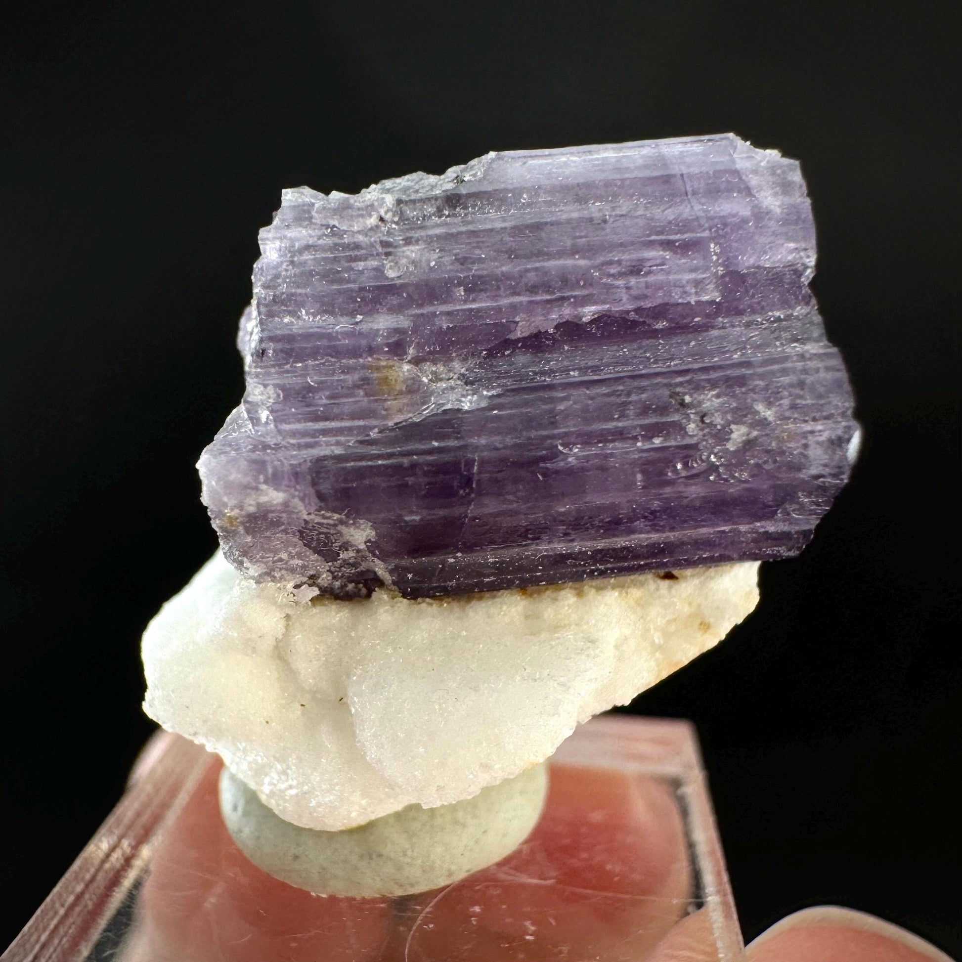 Scapolite on Matrix | Purple Crystal, Mineral Specimen from Afghanistan