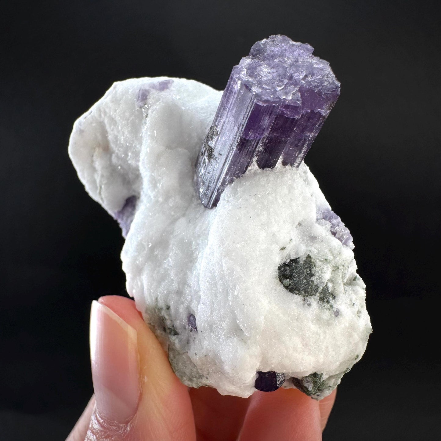 Scapolite on Matrix | Purple Crystal, Mineral Specimen from Afghanistan