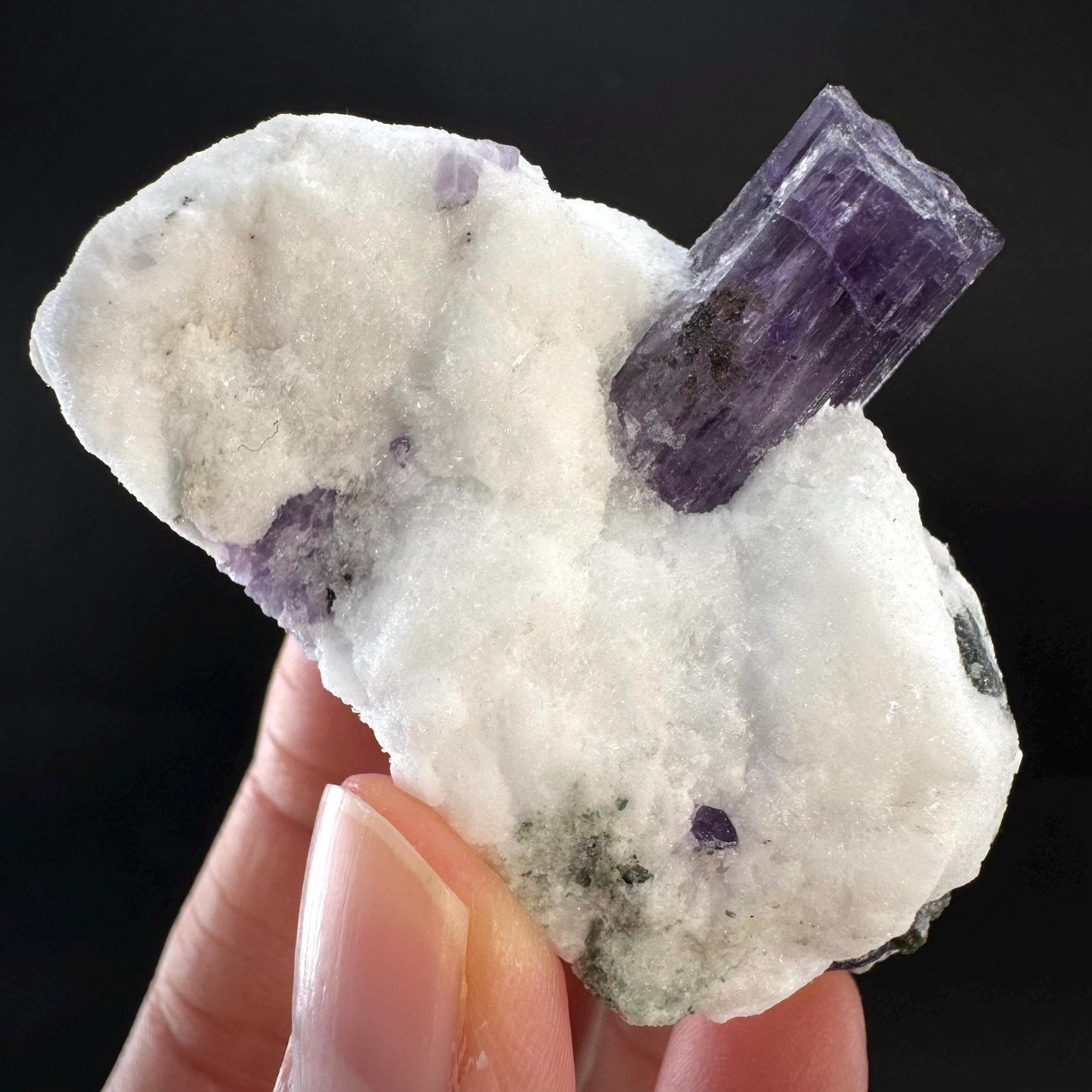 Scapolite on Matrix | Purple Crystal, Mineral Specimen from Afghanistan