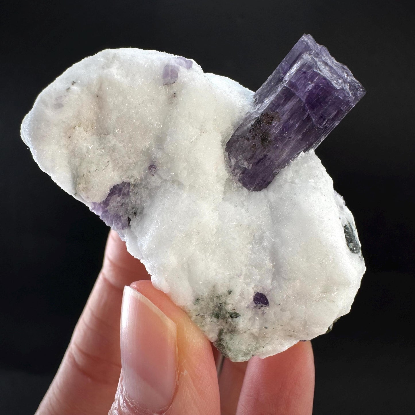 Scapolite on Matrix | Purple Crystal, Mineral Specimen from Afghanistan