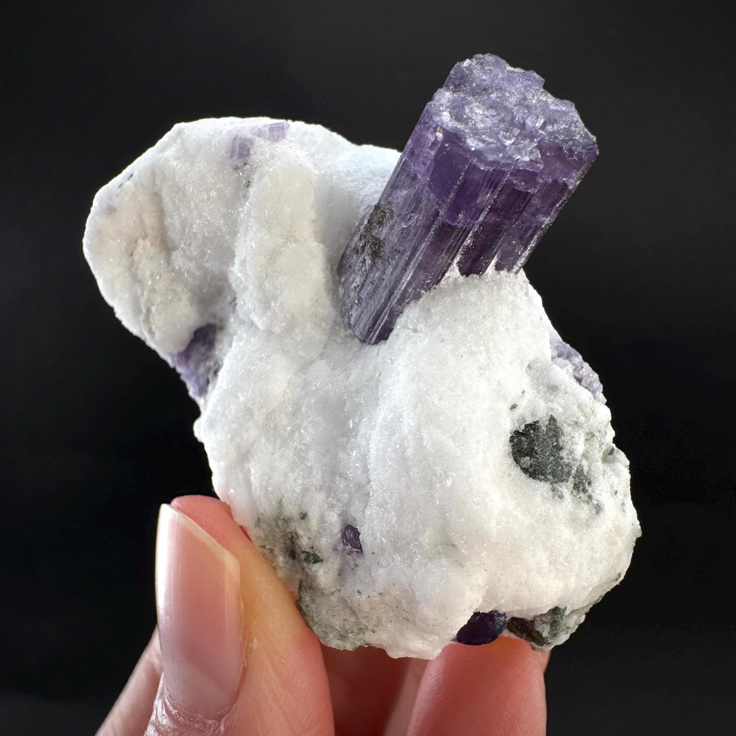 Scapolite on Matrix | Purple Crystal, Mineral Specimen from Afghanistan