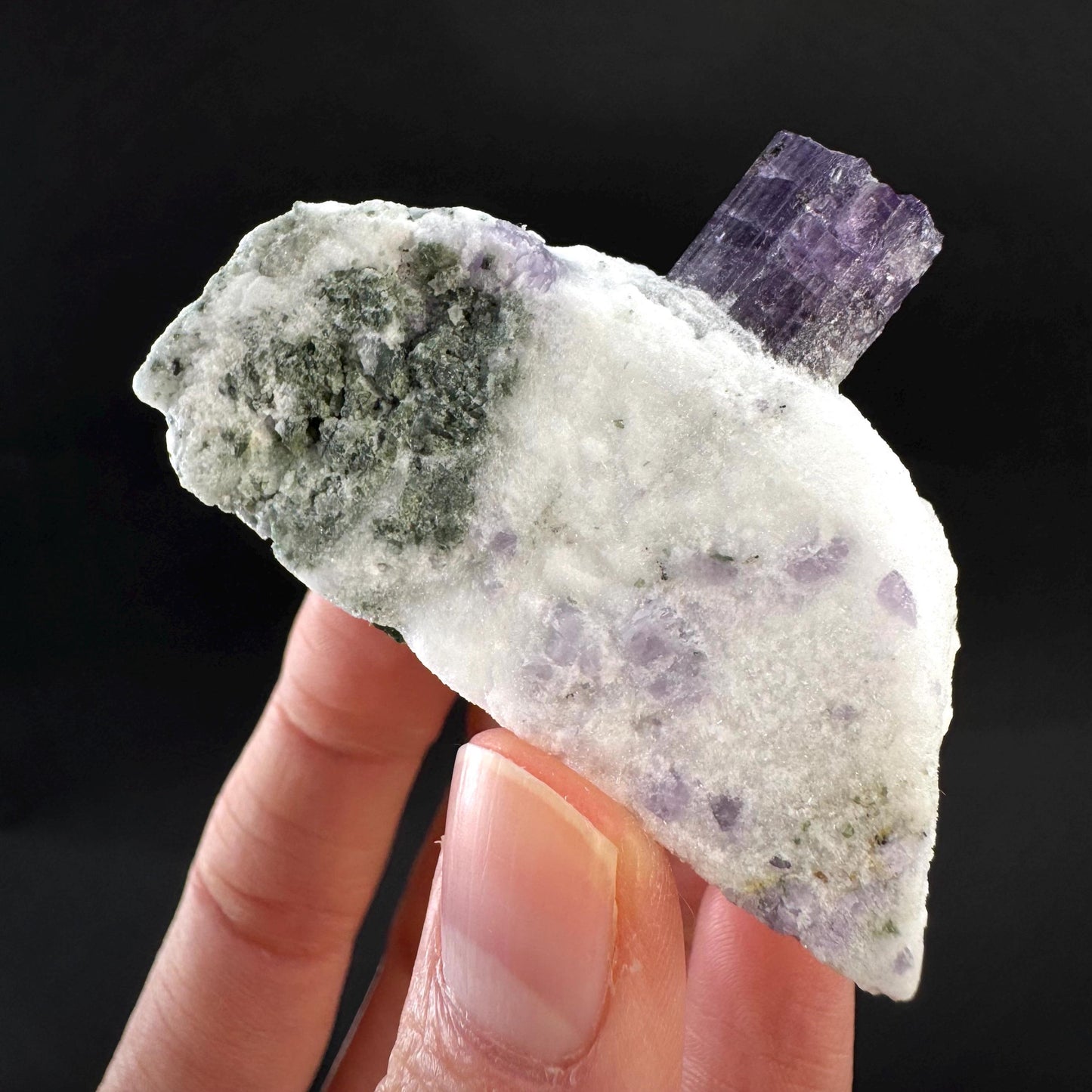 Scapolite on Matrix | Purple Crystal, Mineral Specimen from Afghanistan
