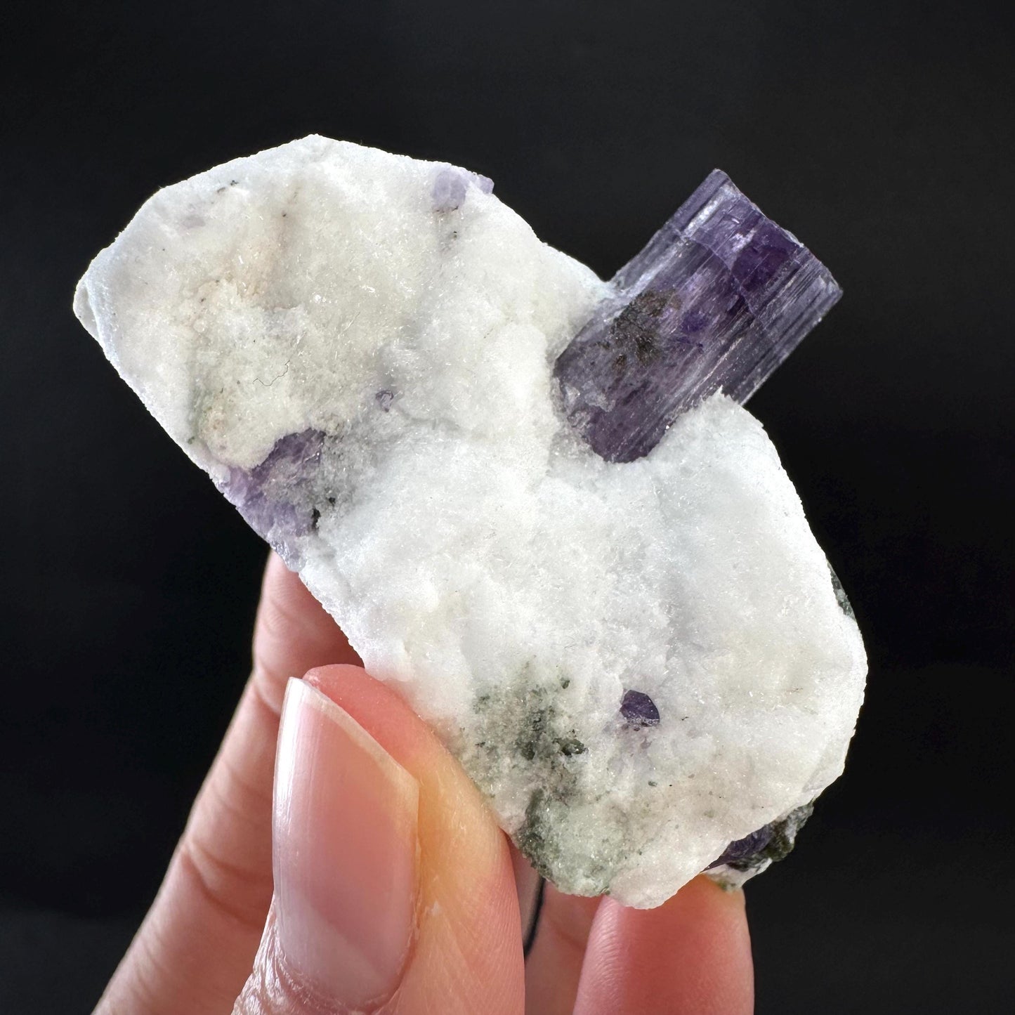 Scapolite on Matrix | Purple Crystal, Mineral Specimen from Afghanistan