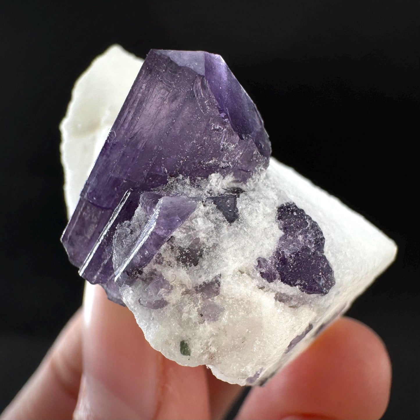 Scapolite on Matrix | Purple Crystal, Mineral Specimen from Afghanistan