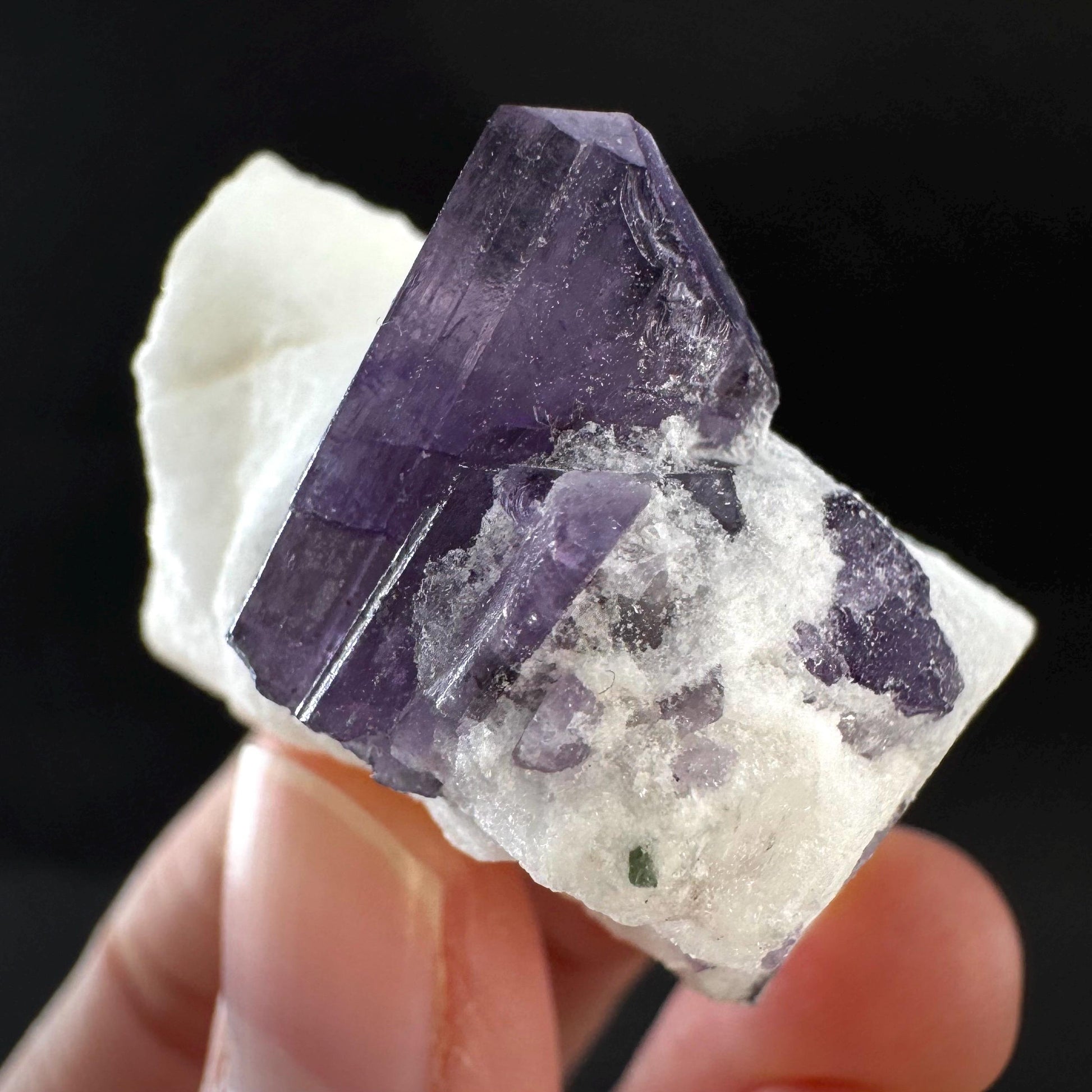 Scapolite on Matrix | Purple Crystal, Mineral Specimen from Afghanistan