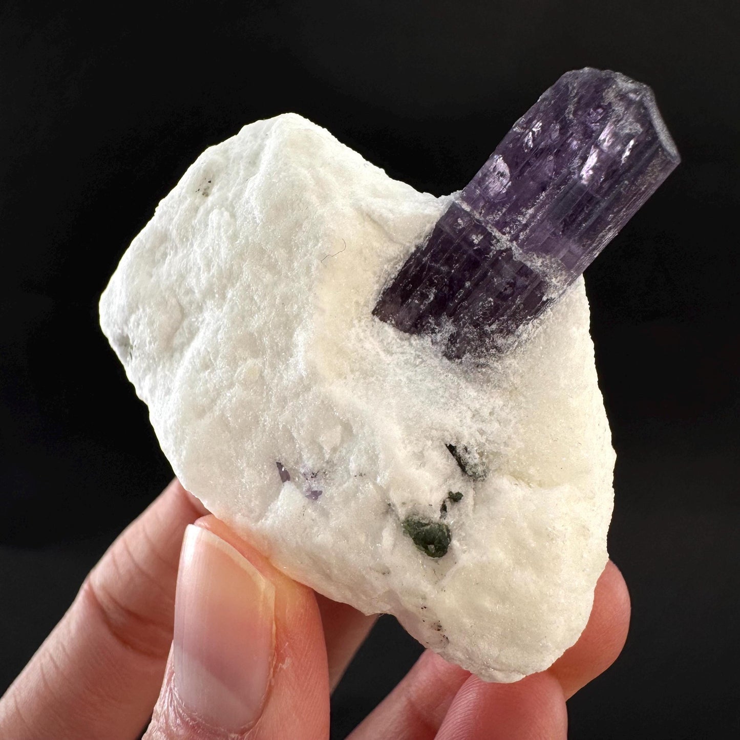 Scapolite on Matrix | Purple Crystal, Mineral Specimen from Afghanistan