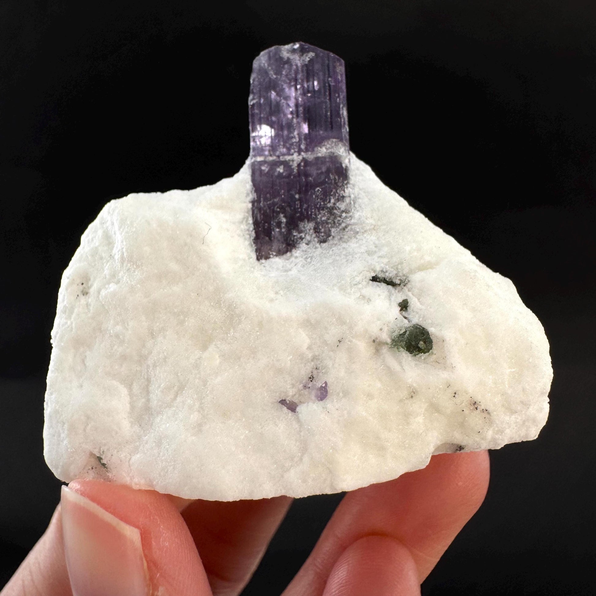Scapolite on Matrix | Purple Crystal, Mineral Specimen from Afghanistan