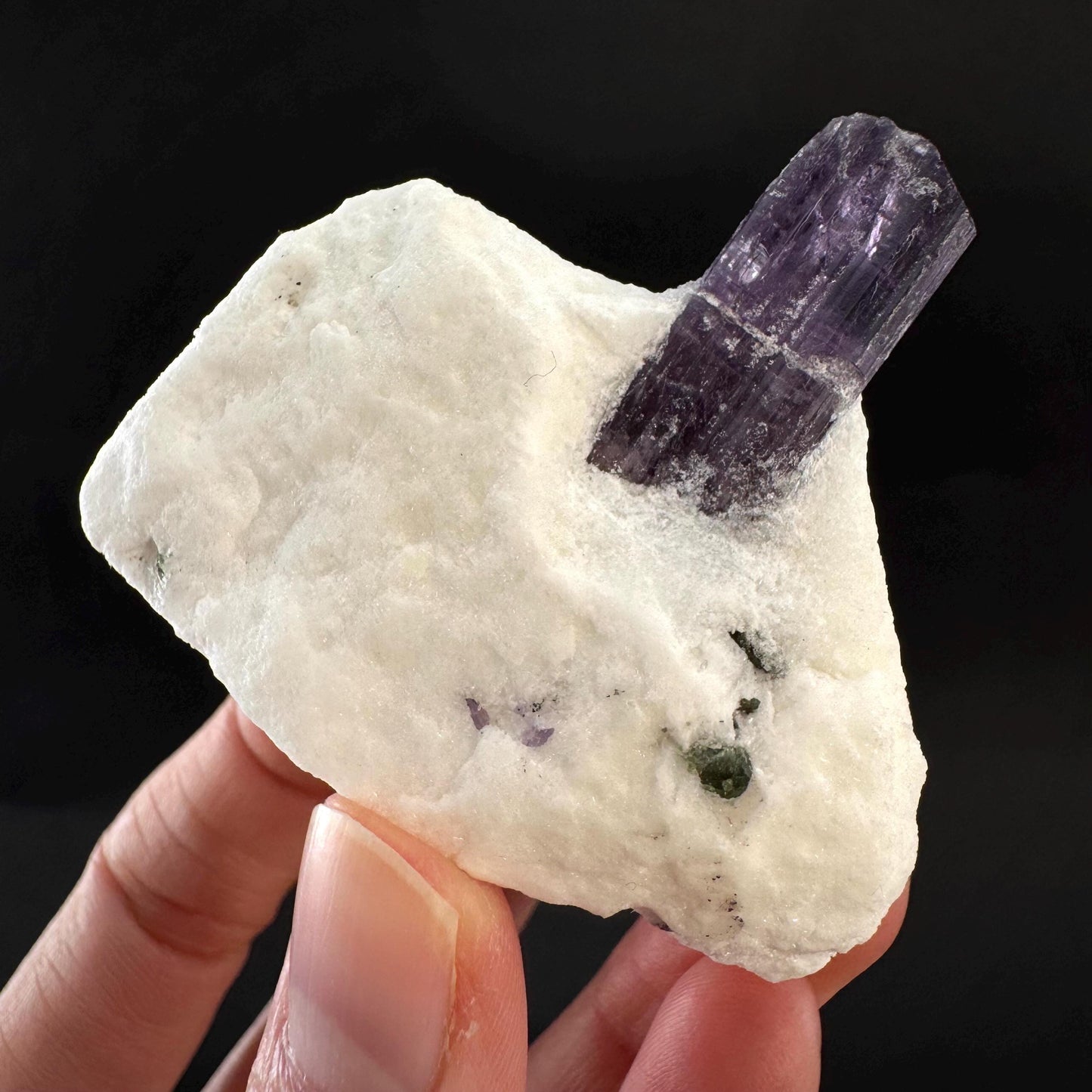 Scapolite on Matrix | Purple Crystal, Mineral Specimen from Afghanistan