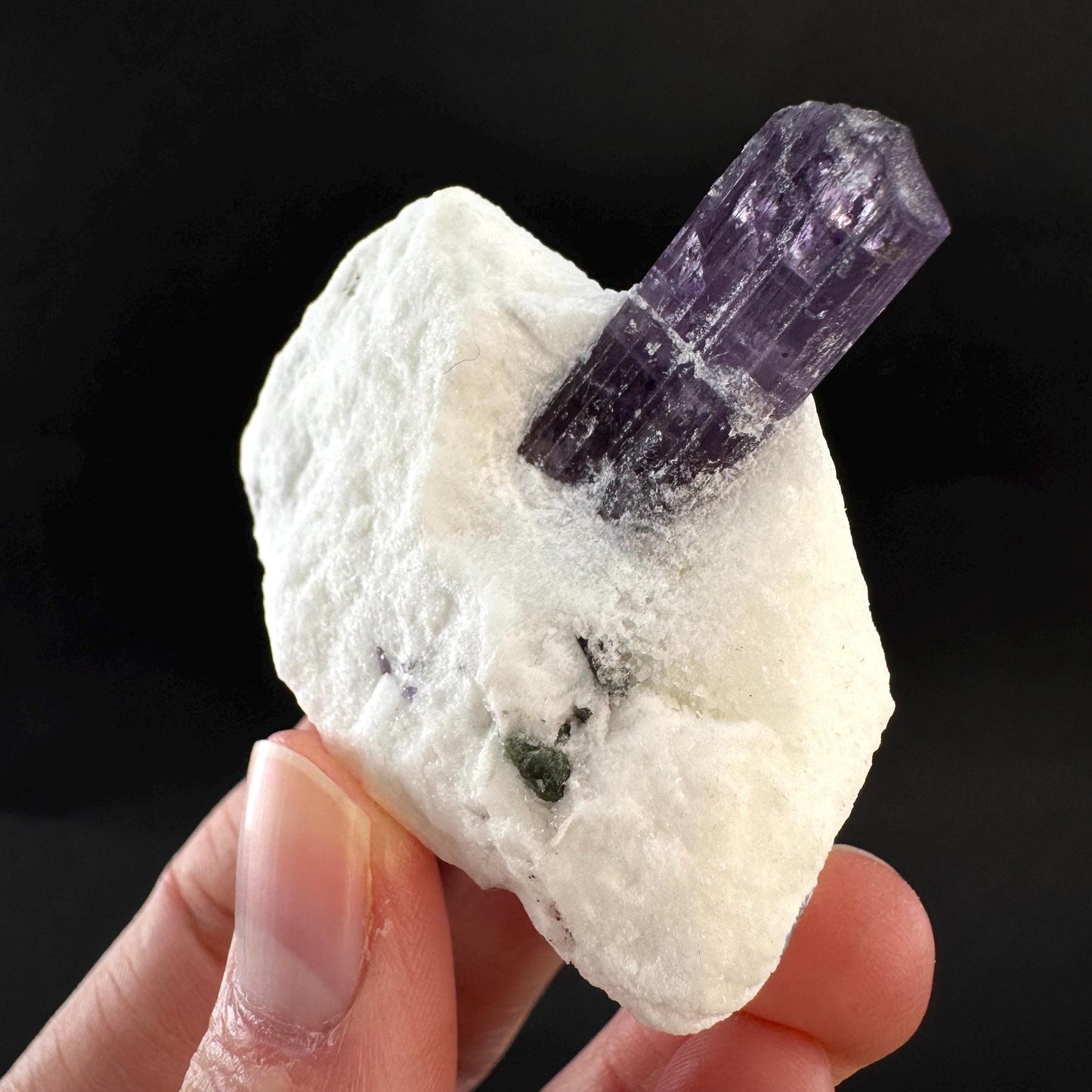 Scapolite on Matrix | Purple Crystal, Mineral Specimen from Afghanistan