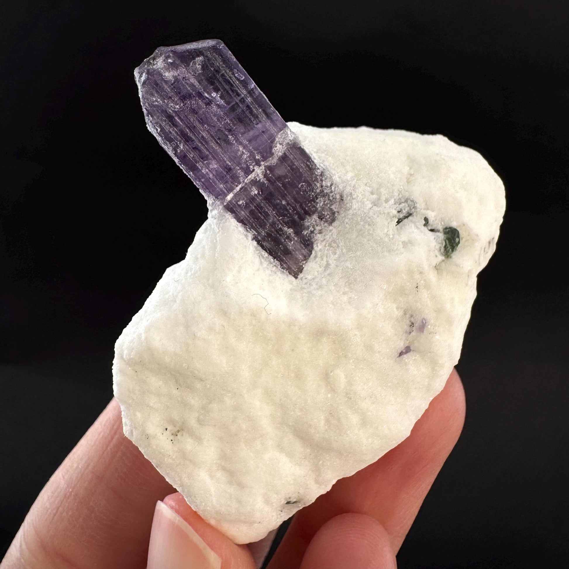 Scapolite on Matrix | Purple Crystal, Mineral Specimen from Afghanistan