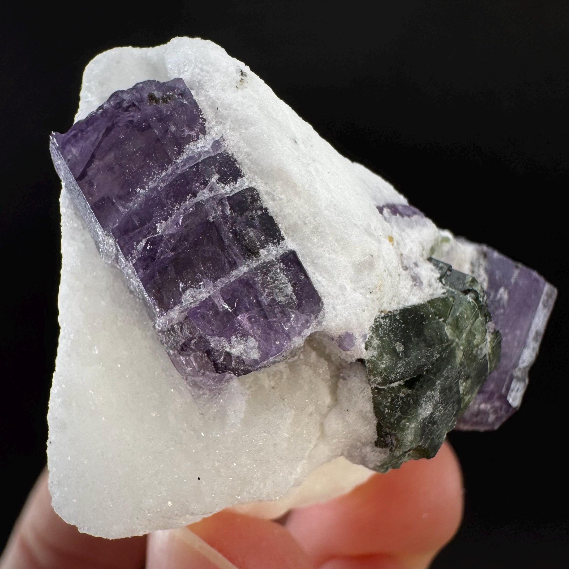 Scapolite on Matrix | Purple Crystal, Mineral Specimen from Afghanistan