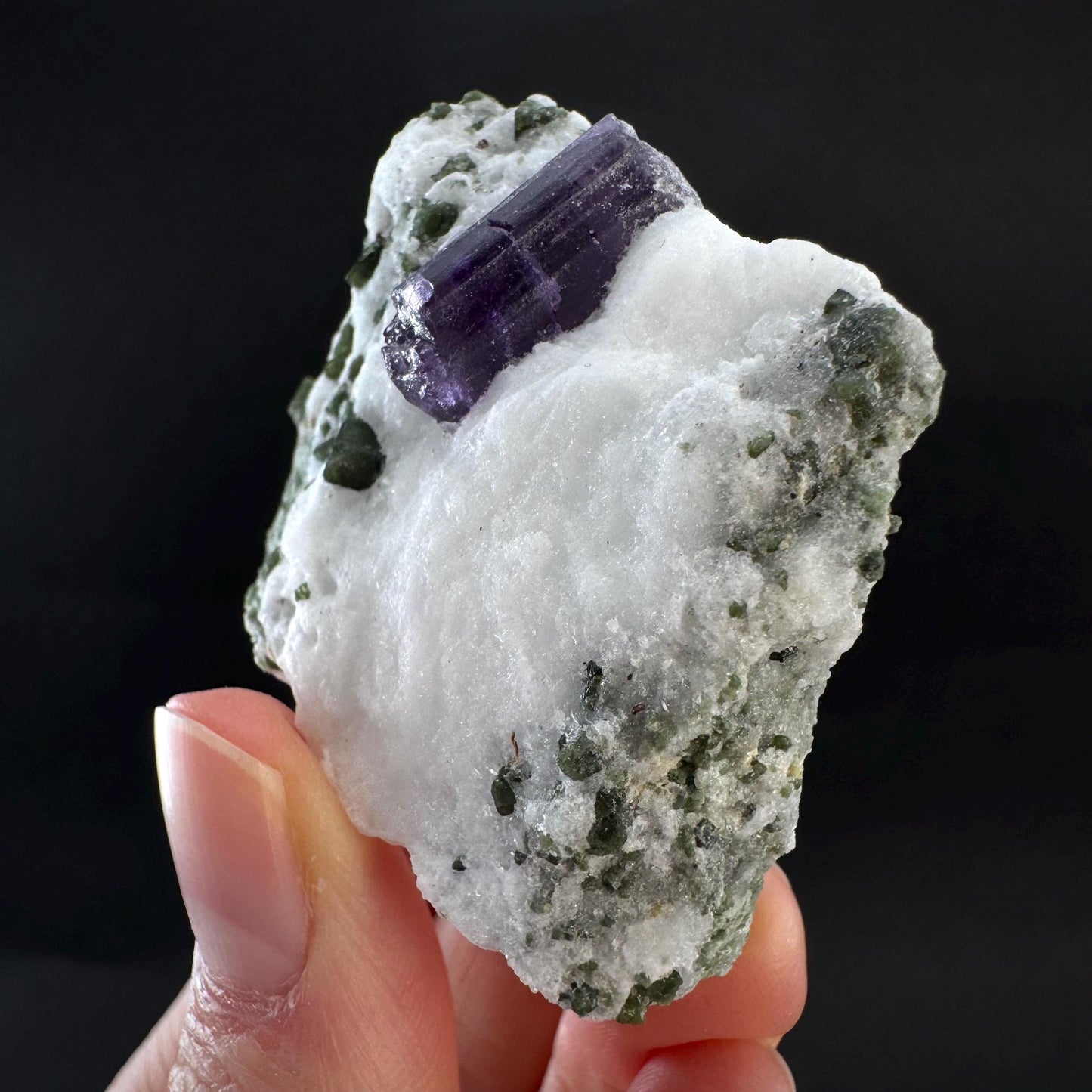 Scapolite on Matrix | Purple Crystal, Mineral Specimen from Afghanistan