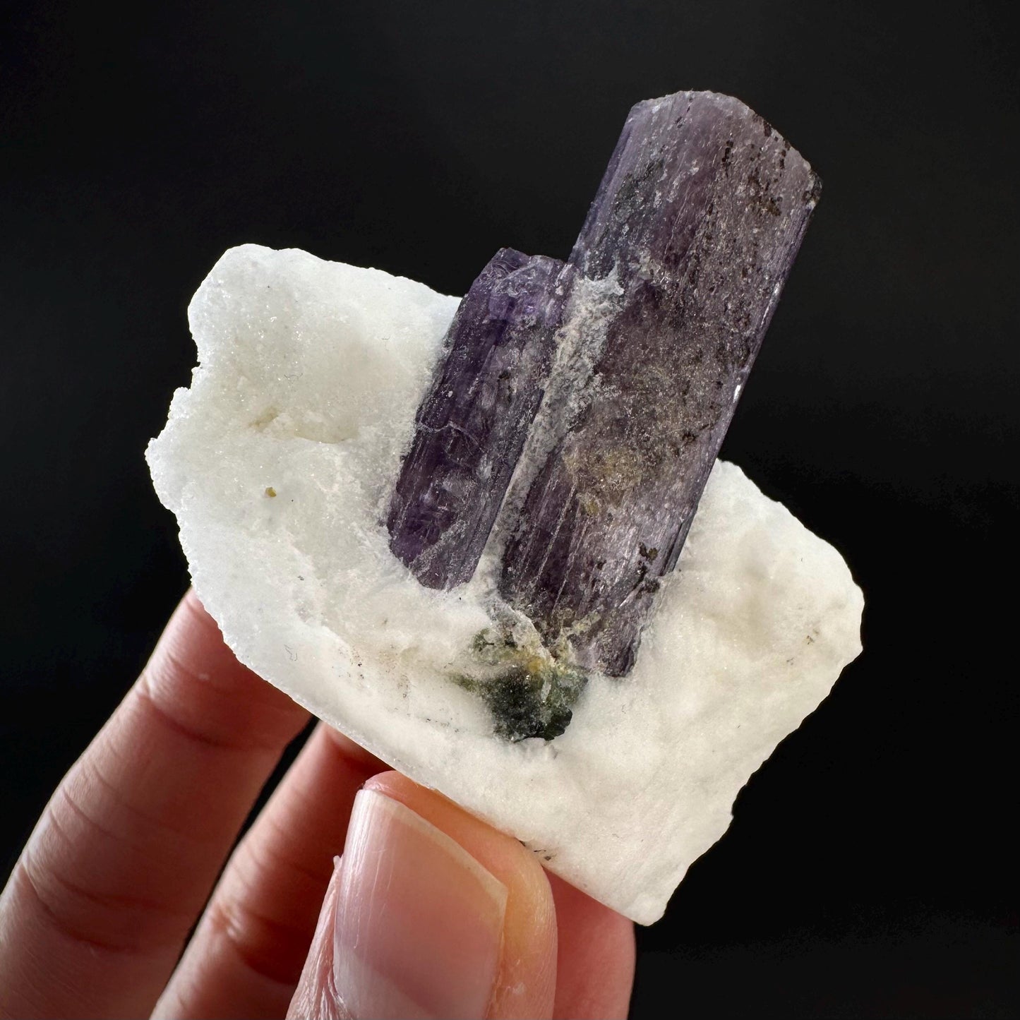 Scapolite on Matrix | Purple Crystal, Mineral Specimen from Afghanistan
